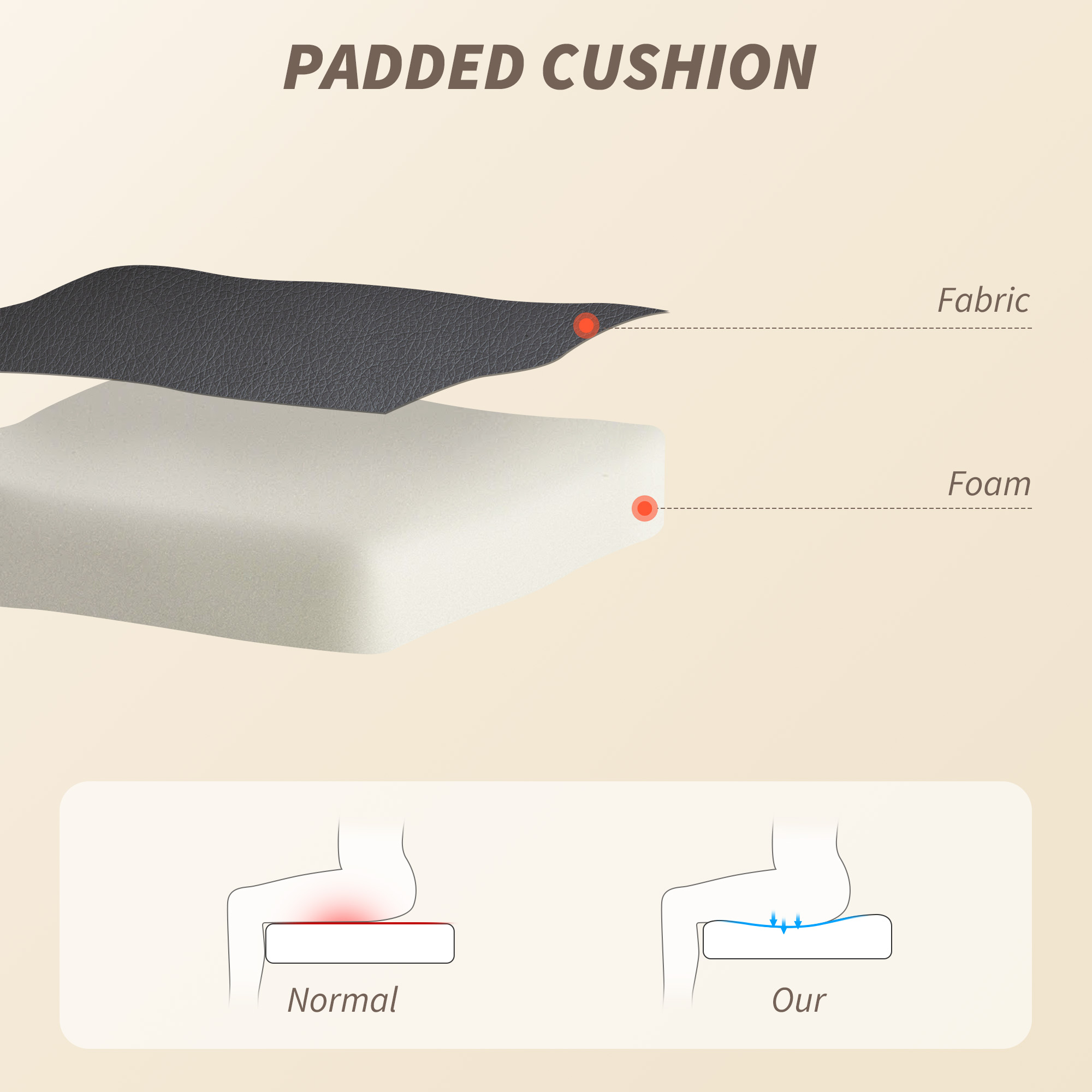  Scaun de Birou Masant si incalzit cu Brate Pliabile Negru [6]