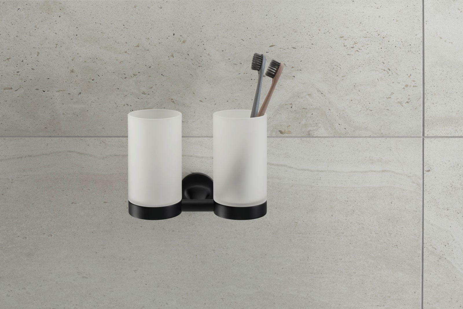 Pahar baie Duravit 0099484600, Starck T, tip instalare pe perete, calitate superioara pentru baia ta, negru [6]