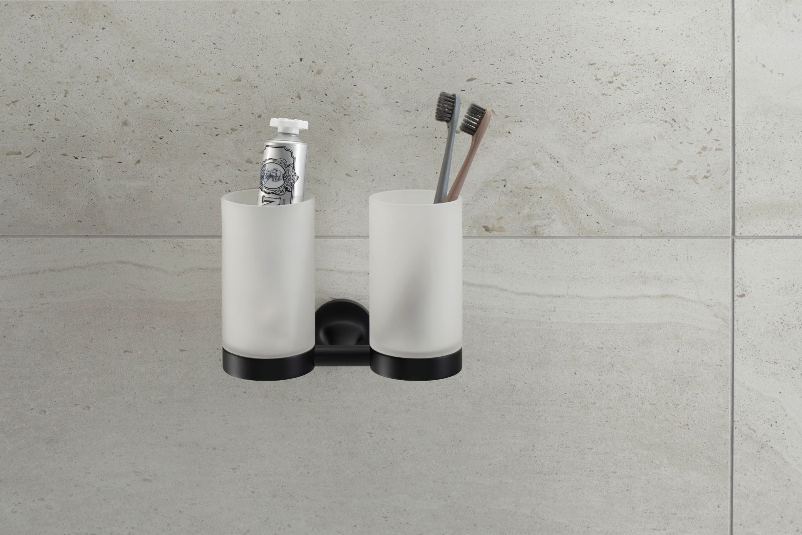 Pahar baie Duravit 0099484600, Starck T, tip instalare pe perete, calitate superioara pentru baia ta, negru [5]