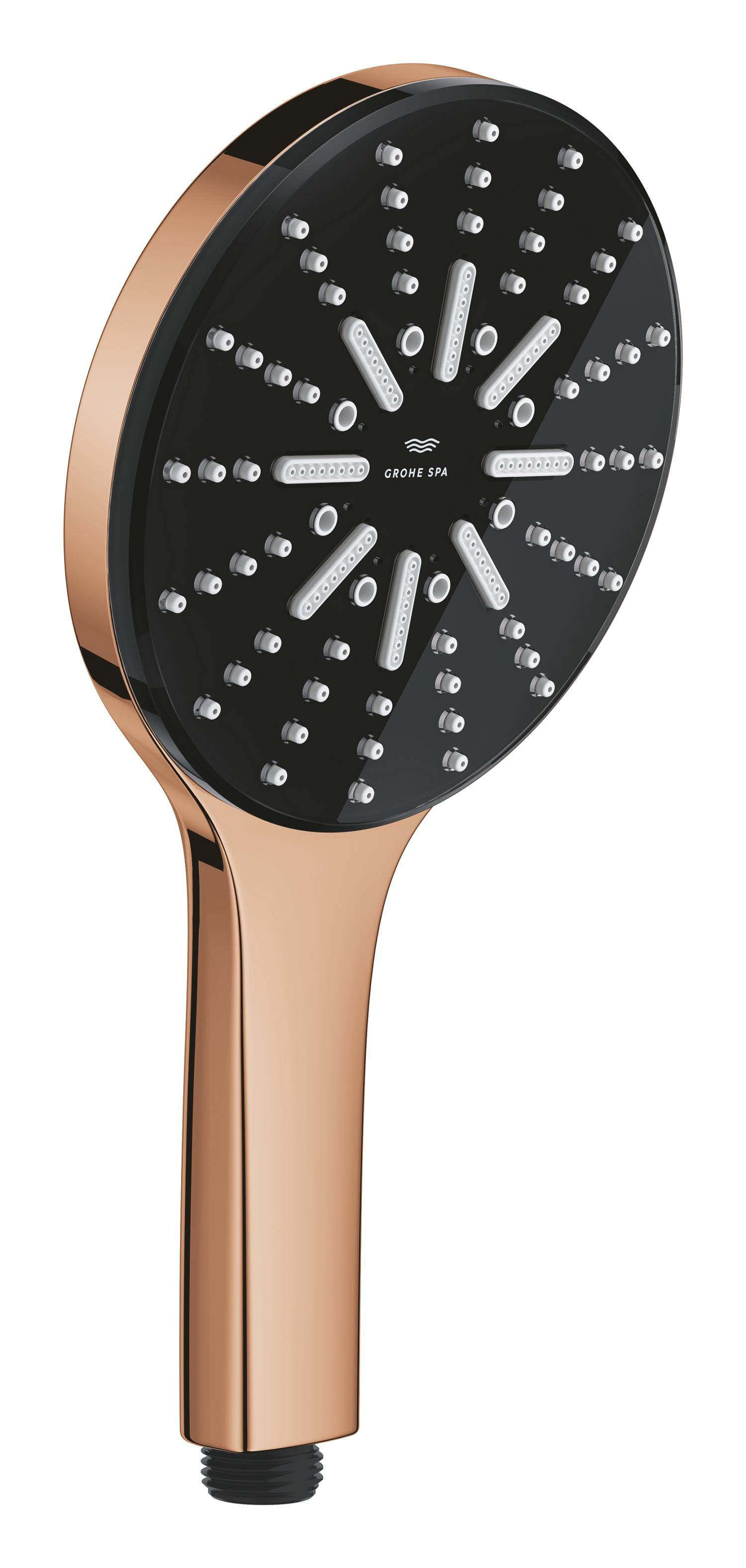 Baterii sanitare - Para de dus Grohe 101676DA00, SPA AQUA, diametru 130 mm, 3 functii, montaj universal, racord 1/2'', cupru