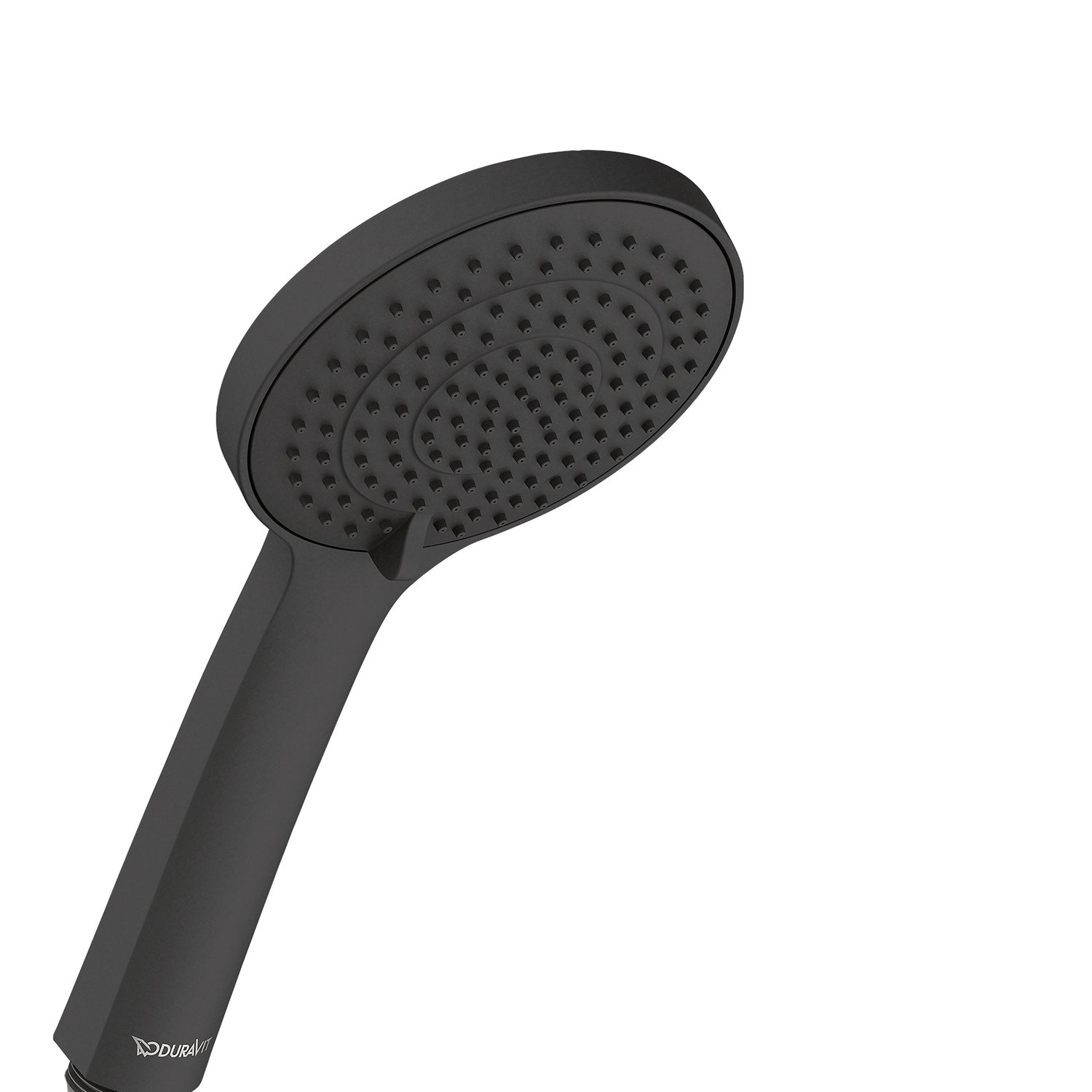 Baterii sanitare - Para de dus Duravit UV0652015046, dus, diametru 110 mm, 3 functii, montaj universal, racord 1/2'', negru