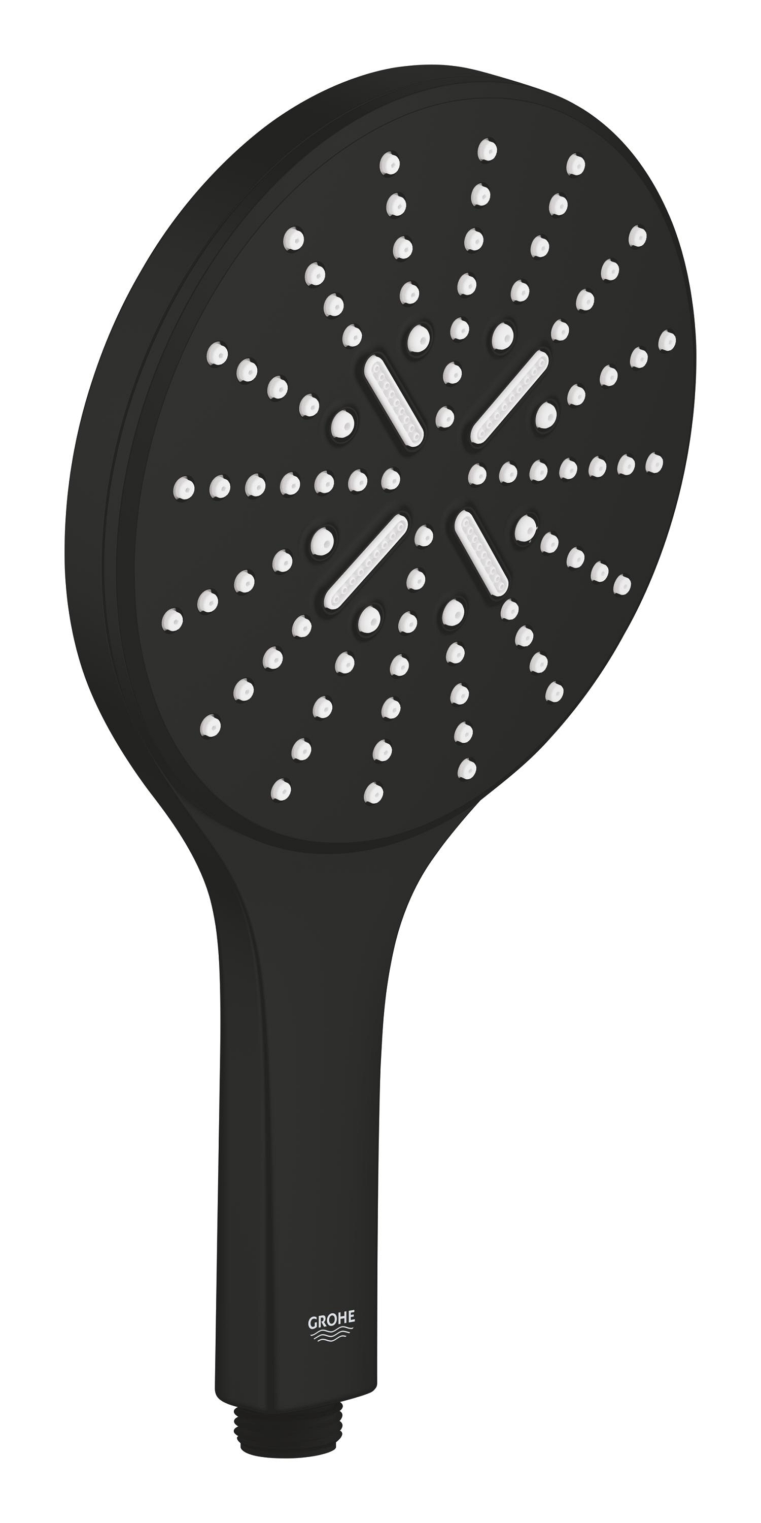 Baterii sanitare - Para de dus Grohe 265972430, dus SmartActive, diametru 150 mm, 3 functii, debit 8.5, montaj universal, negru