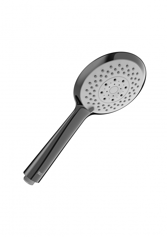 Baterii sanitare - Para de dus Roca A5B1107CN0, dus Sensum, diametru 130 mm, 4 functii, montaj universal, racord 1/2'', negru