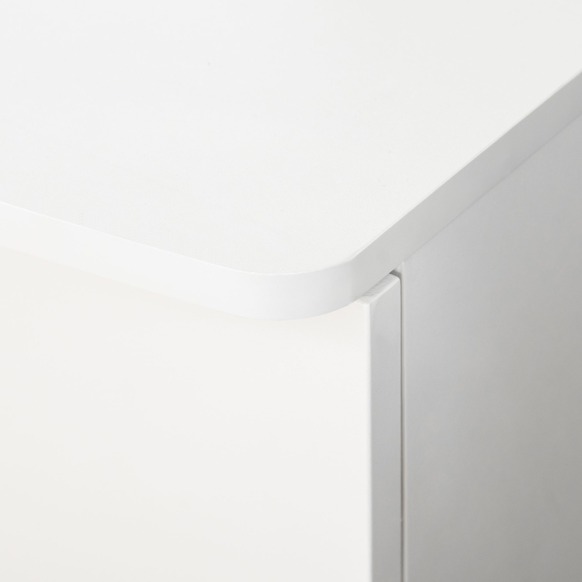  Dulap mobil pentru dosare cu 2 sertare, cu blocare, dulap de birou din lemn cu roti de blocare pentru A4, Letter, alb [7]