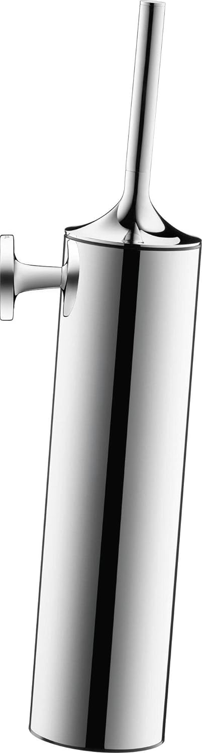 Baie - Set perie WC Duravit 0099461000, Perie Starck T, tip instalare pe perete, elemente fixare ascunse, crom