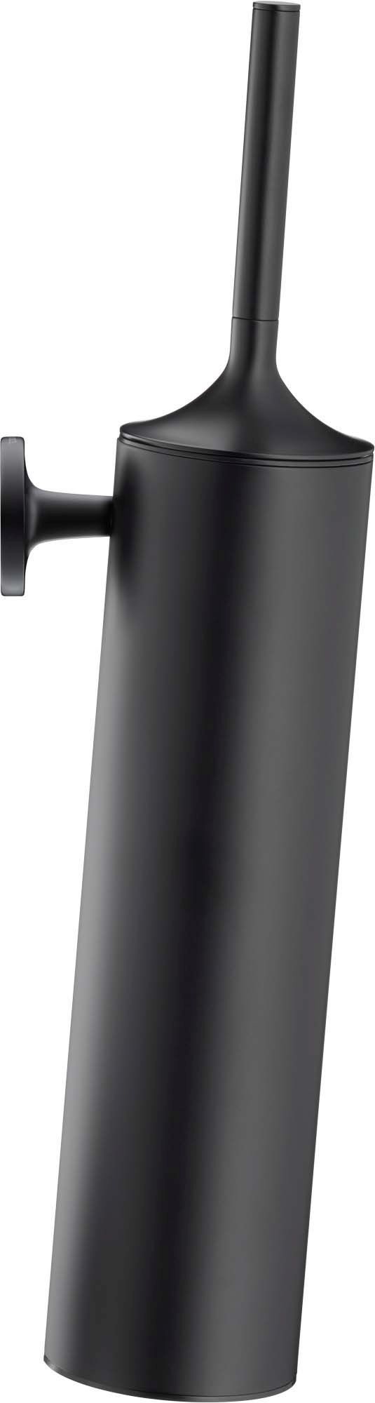Baie - Set perie WC Duravit 0099464600, Perie Starck T, tip instalare pe perete, elemente fixare ascunse, negru