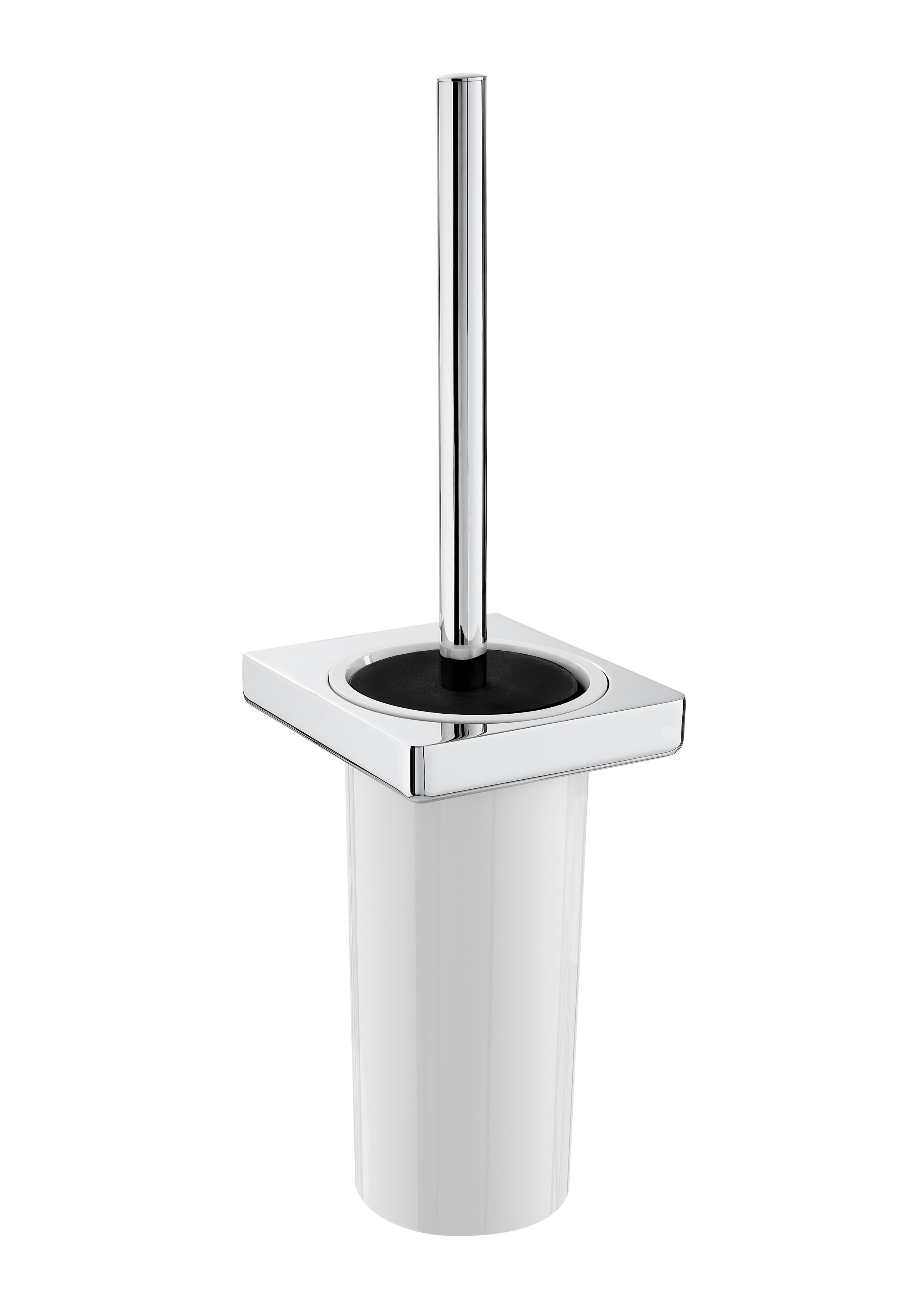 Baie - Set perie WC Roca A817036001, Perie Tempo, numar orificii instalare 2, tip instalare pe perete, crom