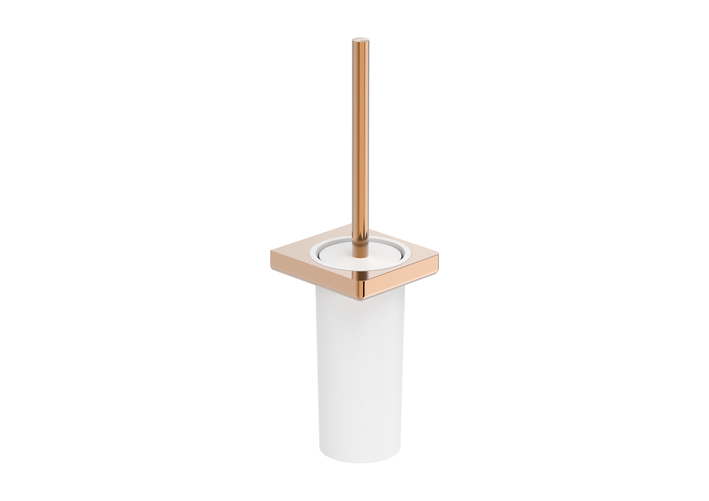 Baie - Set perie WC Roca A817036RG0, Perie Tempo, numar orificii instalare 2, tip instalare pe perete, cupru