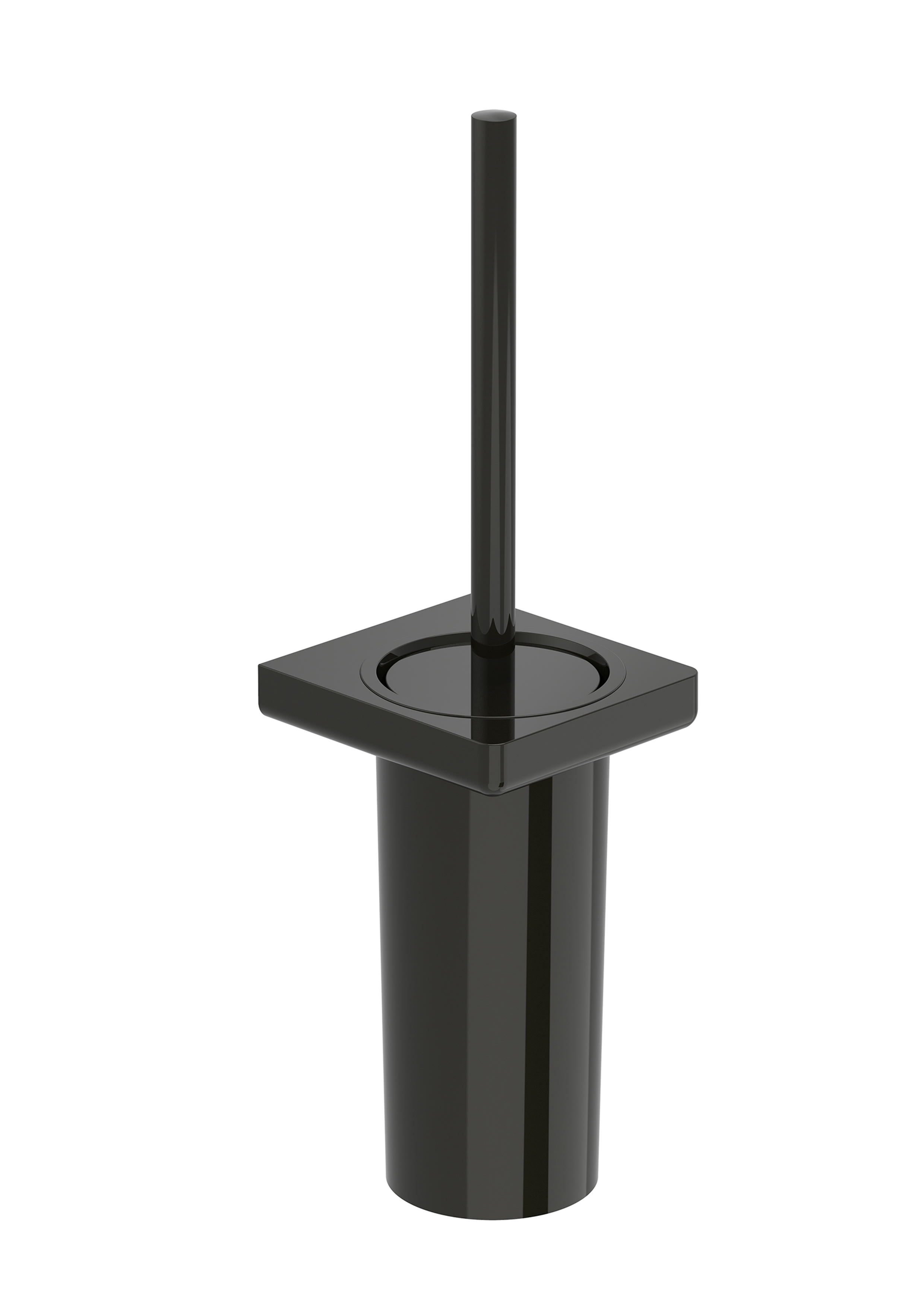Baie - Set perie WC Roca A817036CN0, Perie Tempo, numar orificii instalare 2, tip instalare pe perete, negru