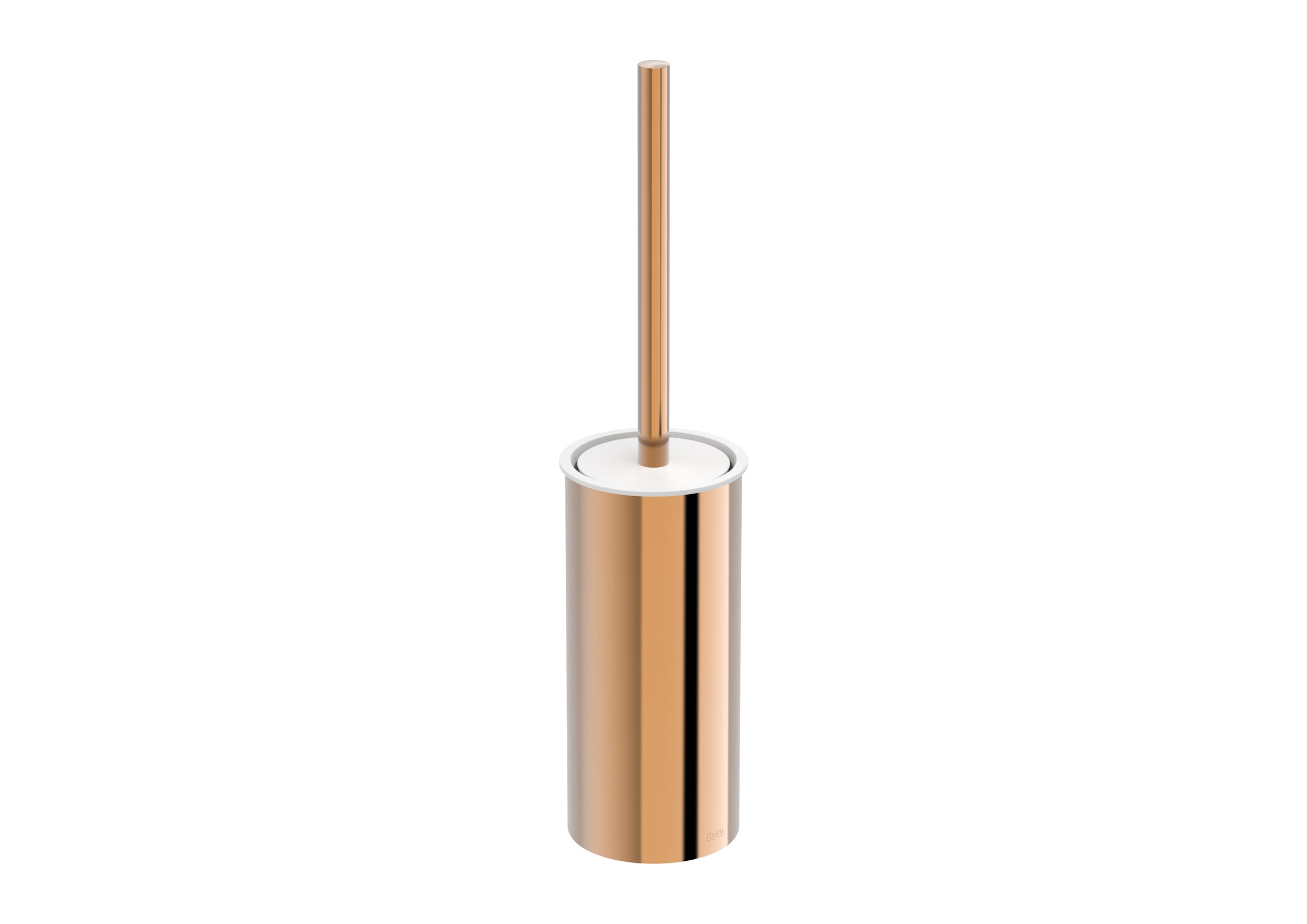 Baie - Set perie WC Roca A817038RG0, Perie Tempo, tip instalare pe podea, elemente fixare ascunse, seria Tempo, cupru