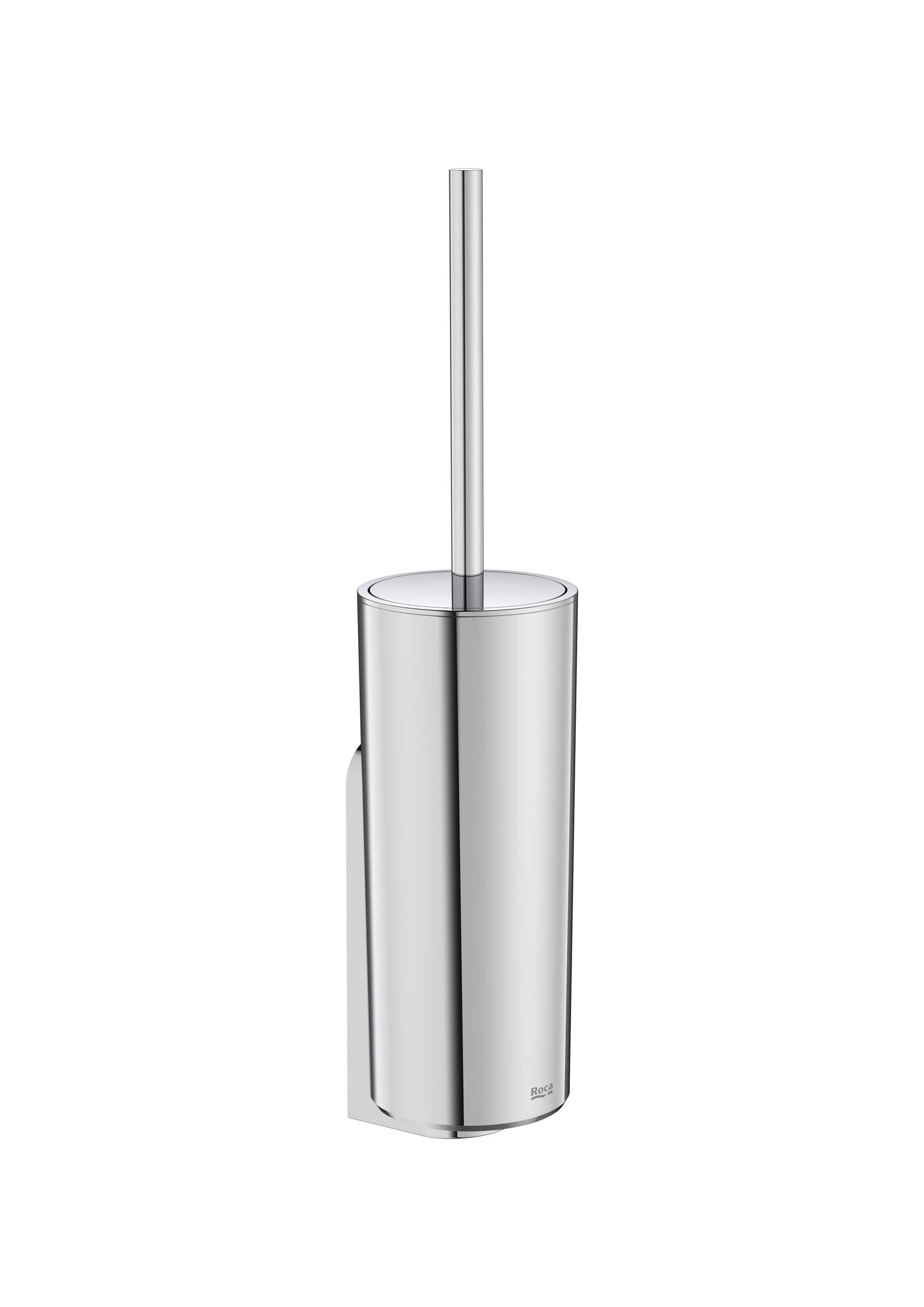 Baie - Set perie WC Roca A817891C00, Perie Victoria, tip instalare pe podea, elemente fixare ascunse, seria Victoria, crom