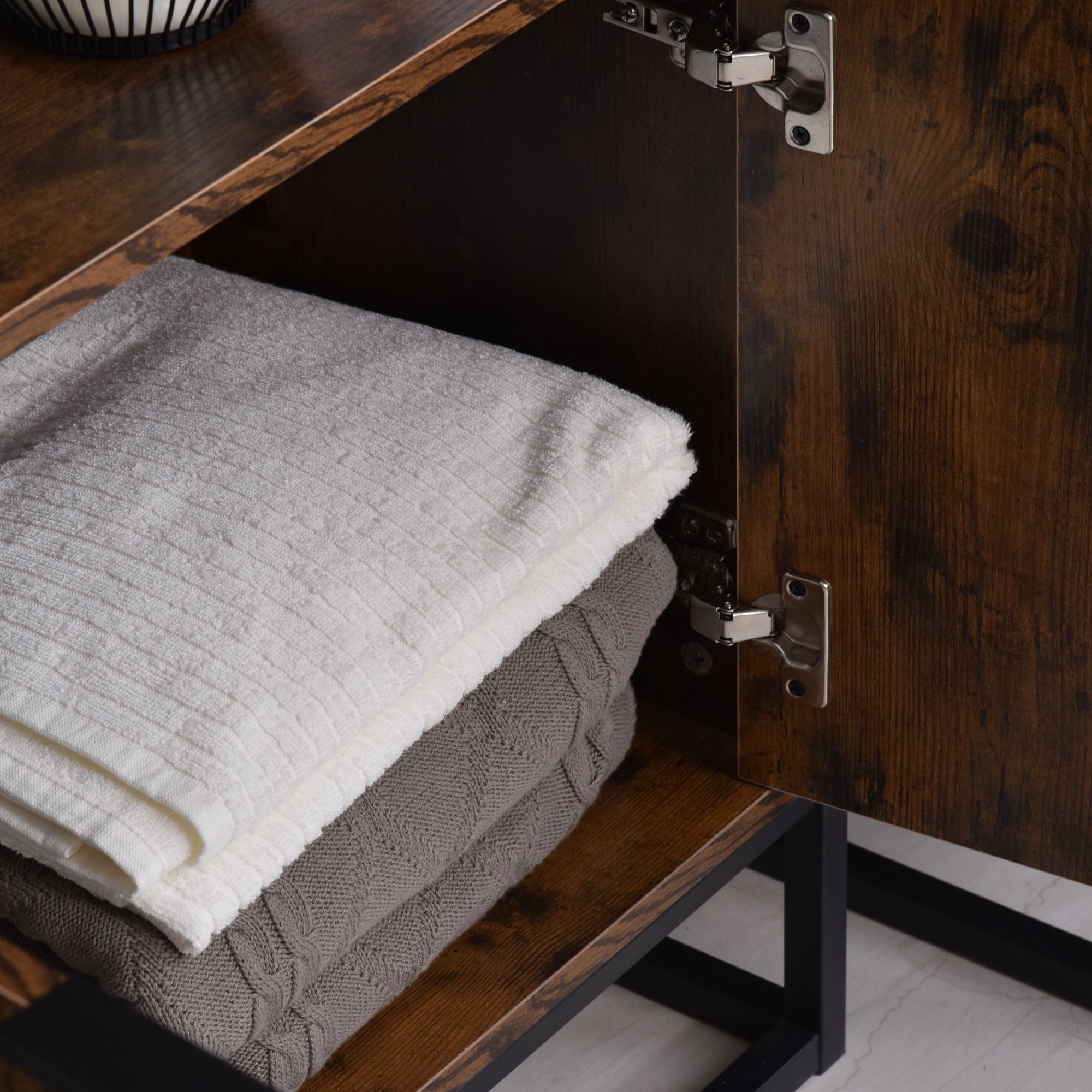  Biblioteca inalta - 3 Rafturi, Lemn si Metal [7]