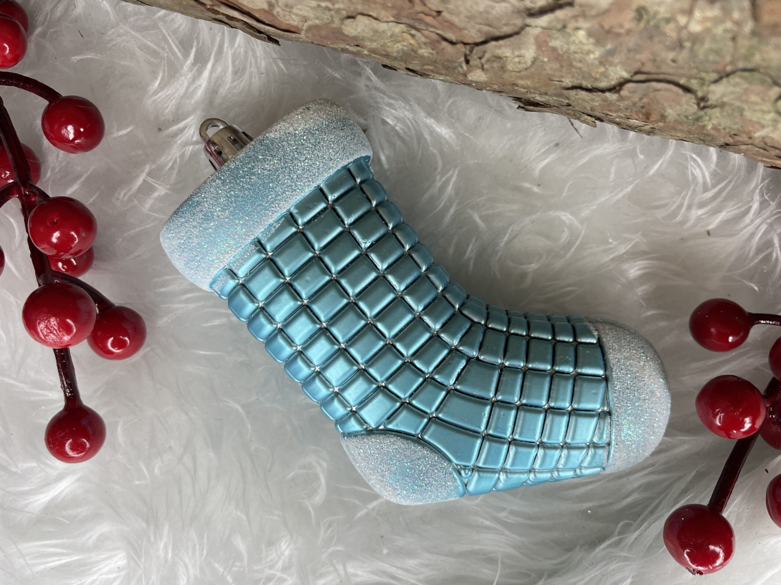 Set globuri si decoratiuni de Craciun, 72 piese, diverse dimensiuni, albastru [29]