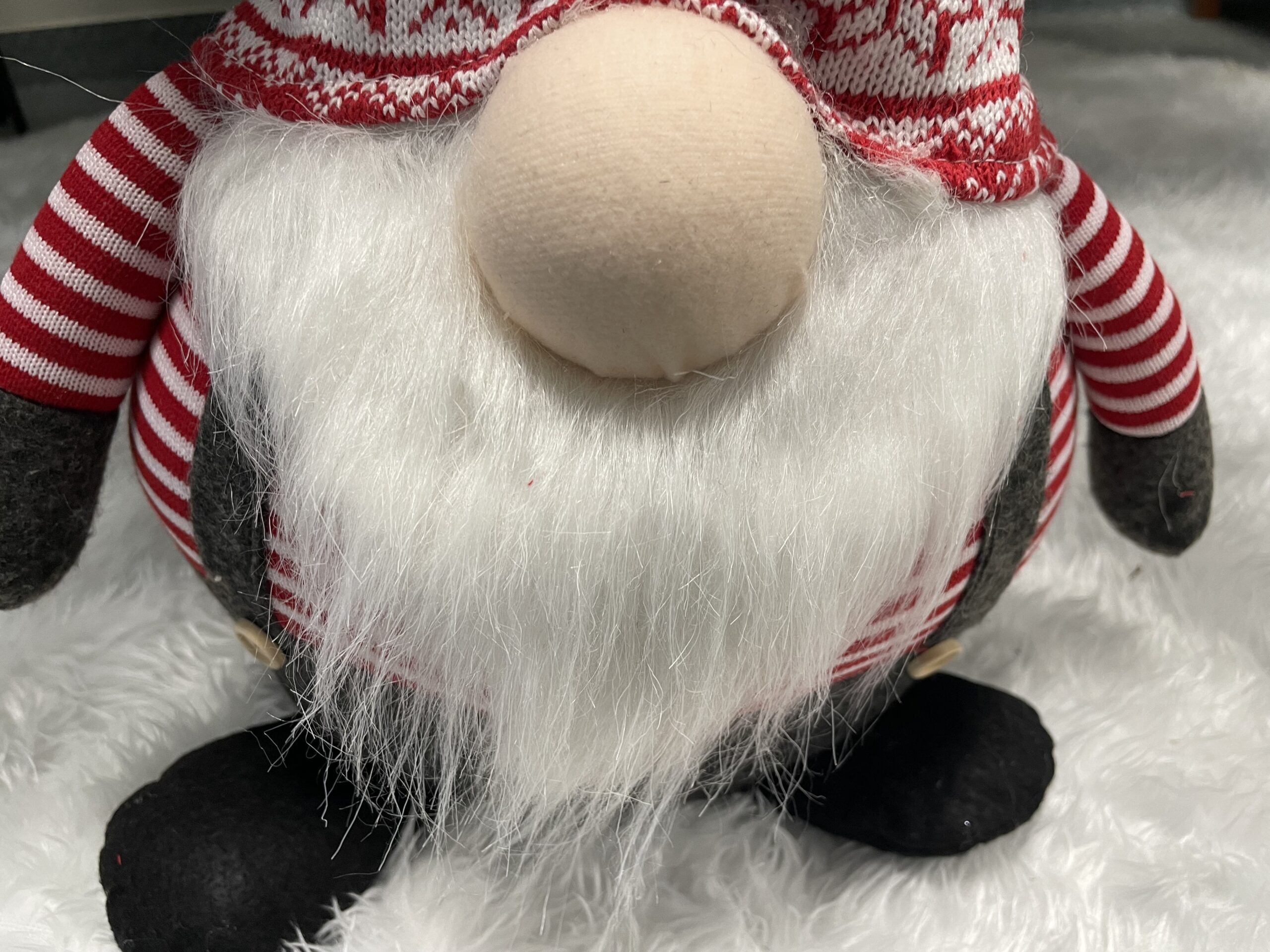 Figurina Craciun, Spiridus cu bluza in dungi, inaltime 80cm [18]