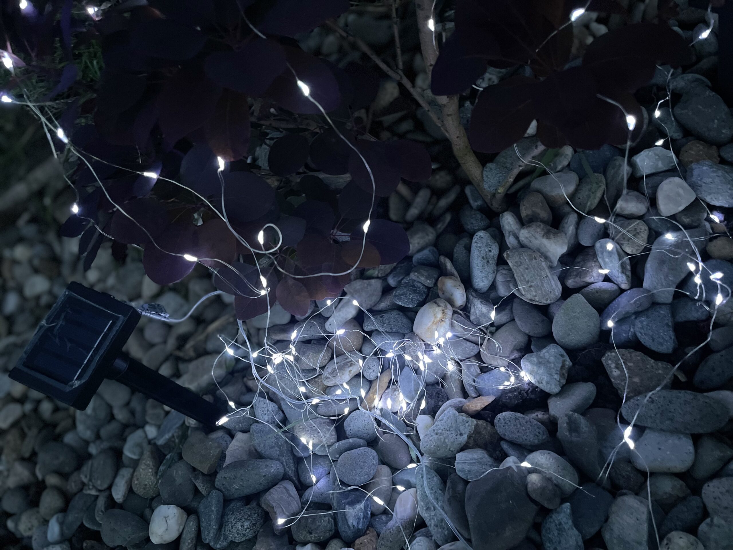 Ghirlanda luminoasa liniara, 100 LED-uri, 990cm, incarcare solara, alb rece [5]