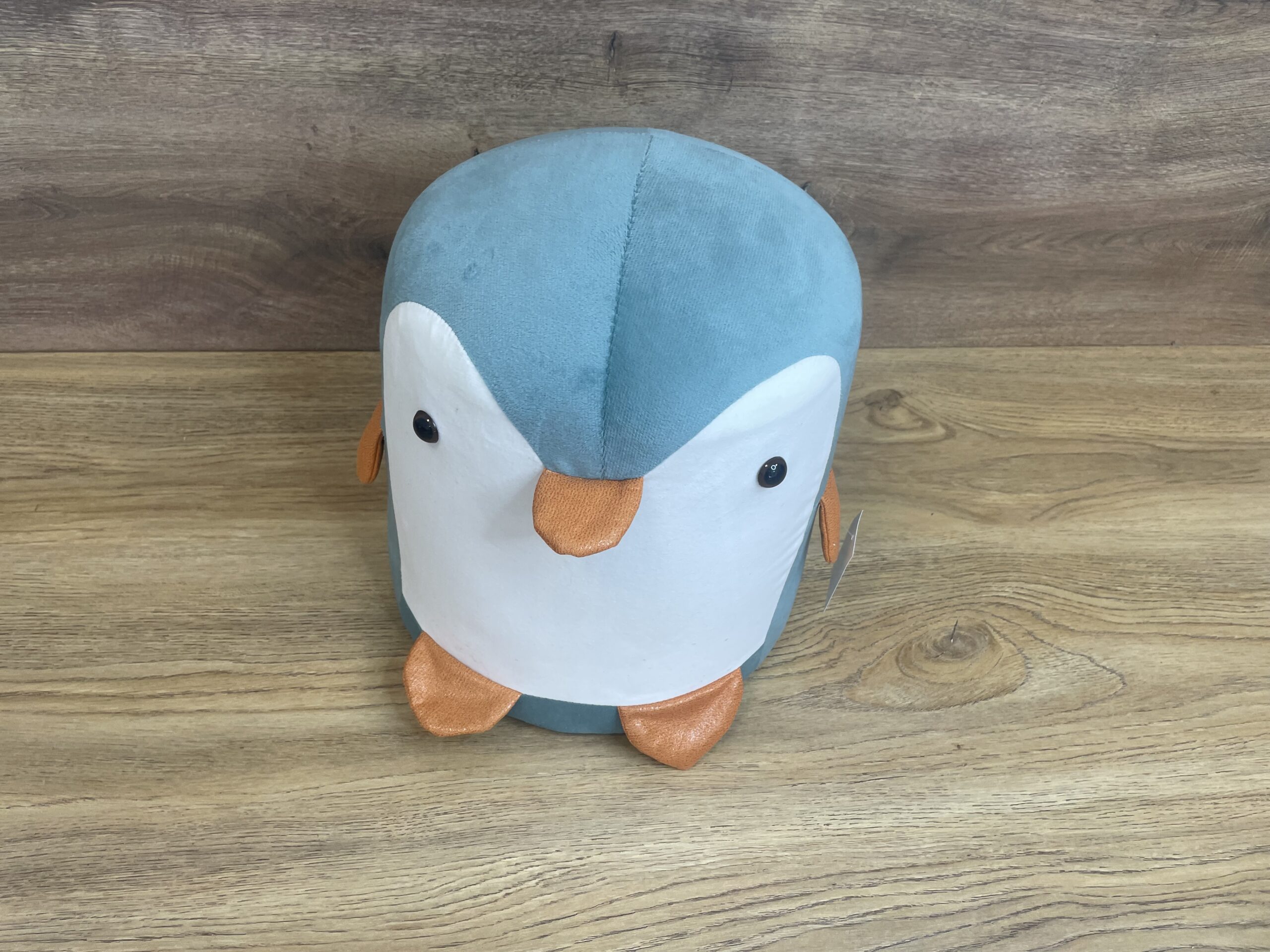 Taburet pentru copii, 28x25cm, maxim 50kg, model pinguin albastru [3]