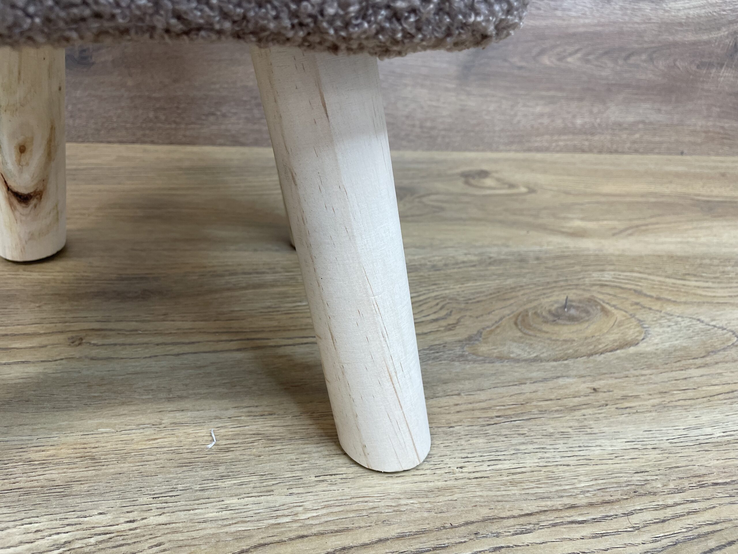 Taburet pentru copii, patrat, 26x26x34cm, maxim 50kg, maro [4]