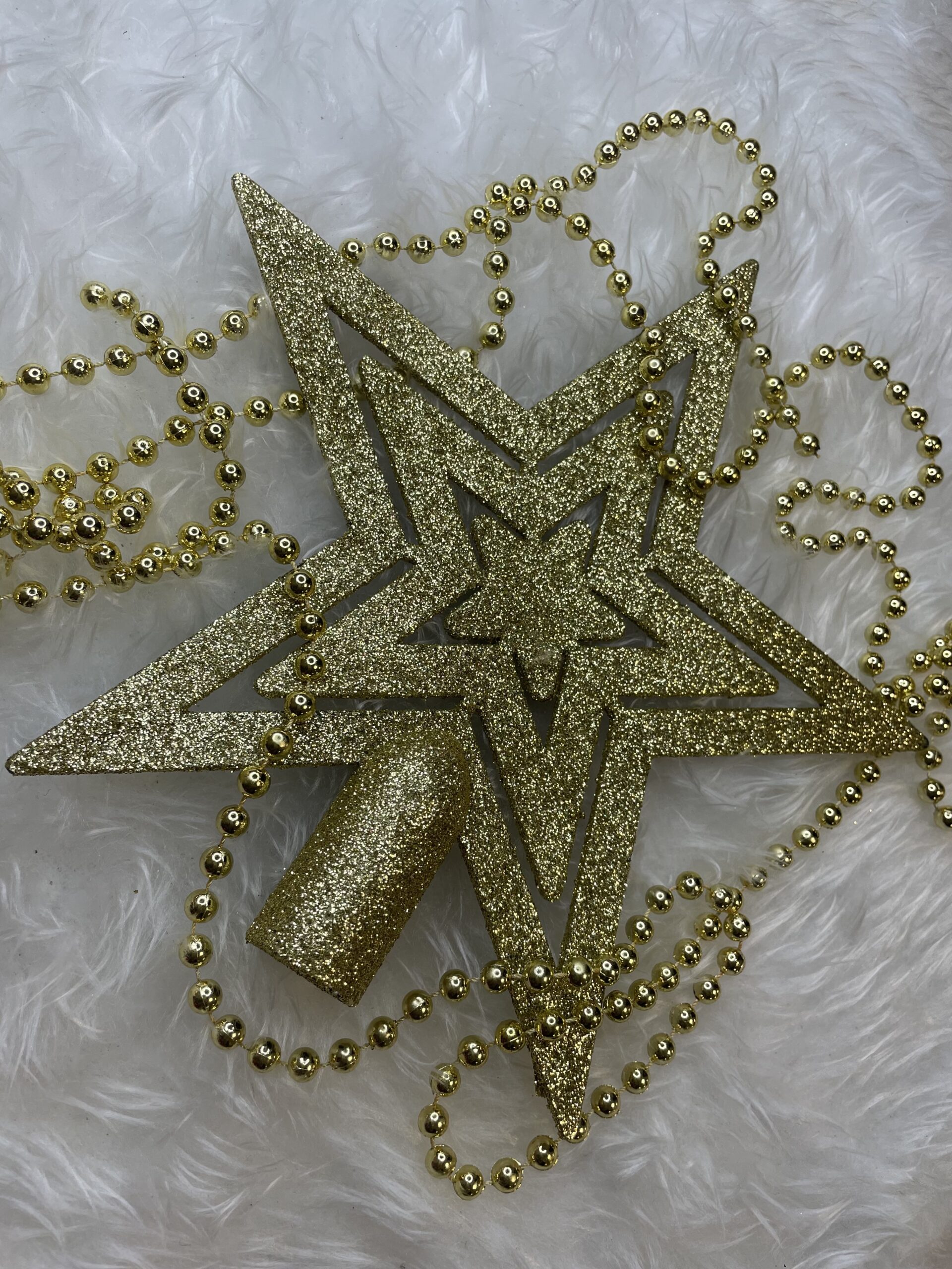 Set globuri si decoratiuni de Craciun, 51 piese, diverse dimensiuni, auriu [24]