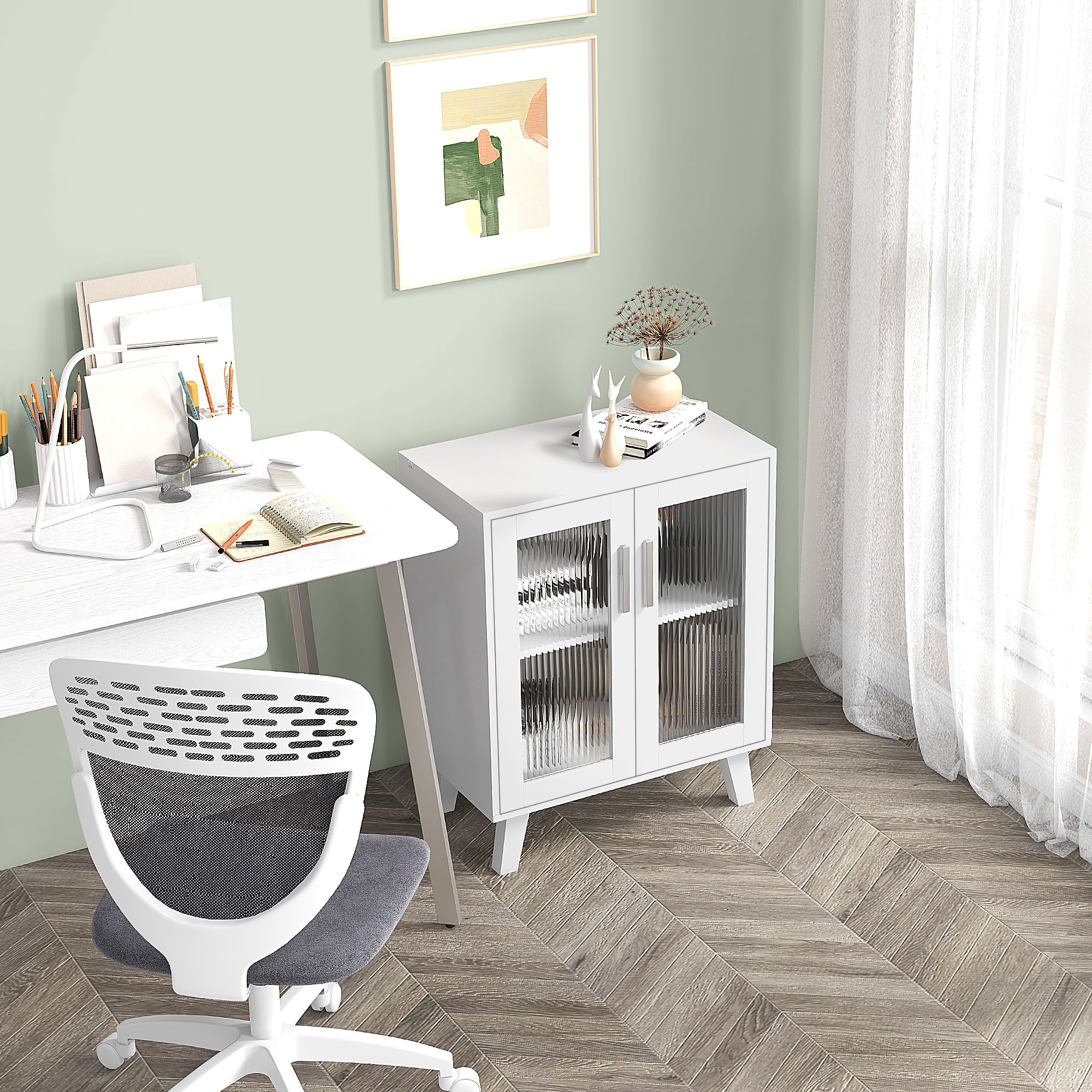  Dulap Depozitare Modern cu 2 Usi Duble [6]