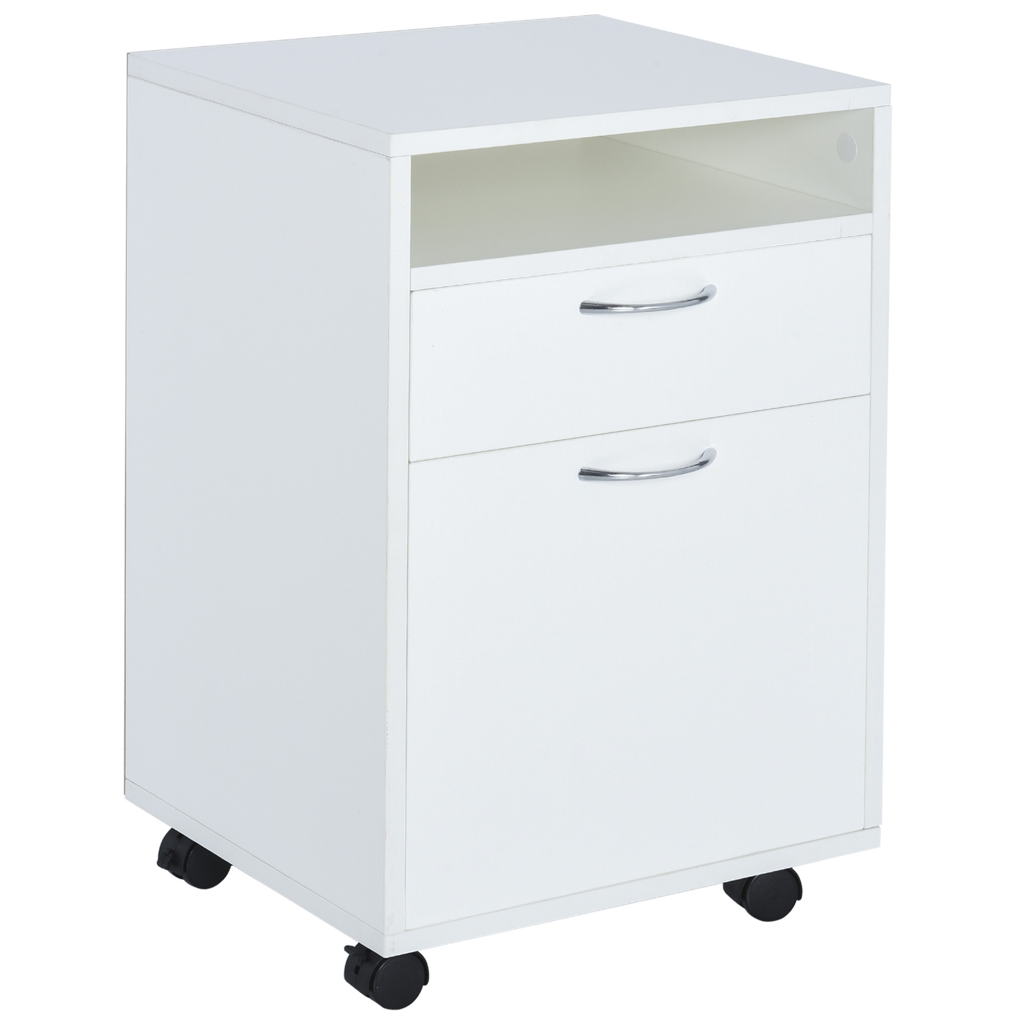 Dormitor & birou -  comoda pentru birou, cu roti, 40x35x60cm, alba