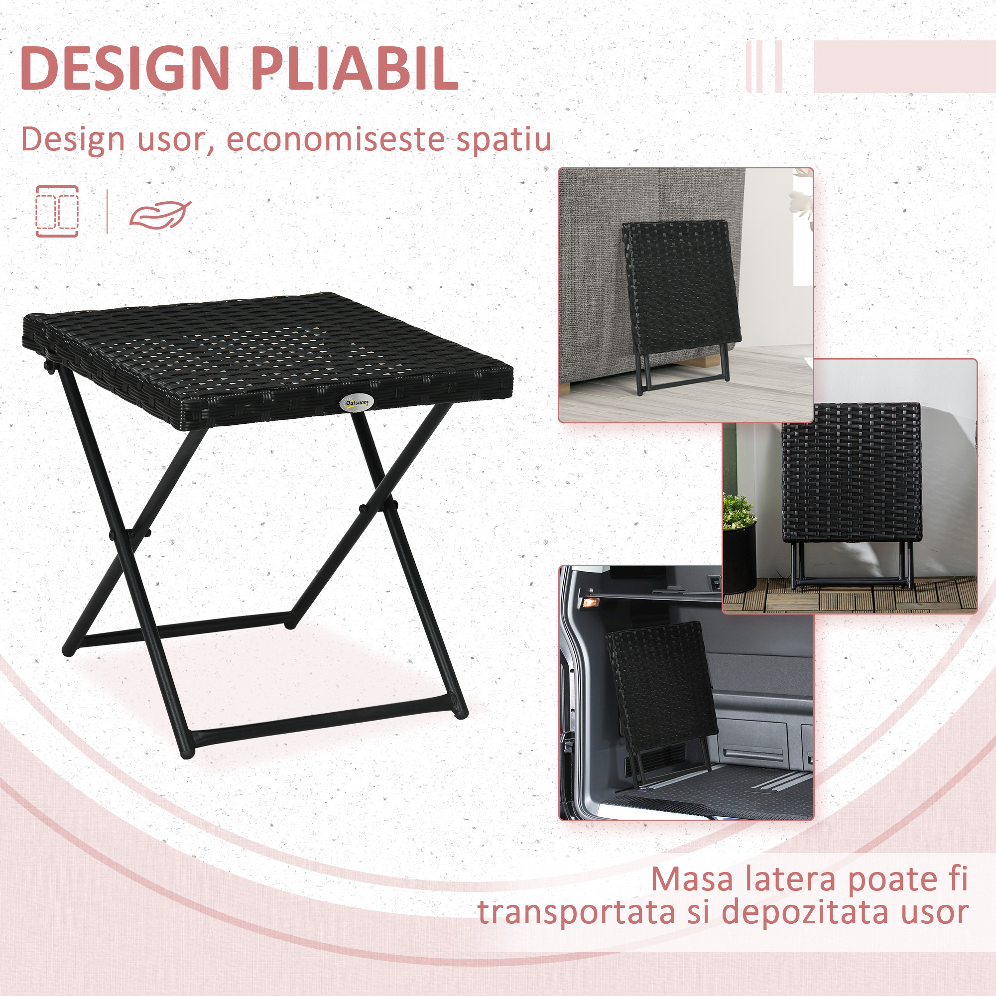  Masuta pentru Gradina Pliabila din Ratan Sintetic [3]