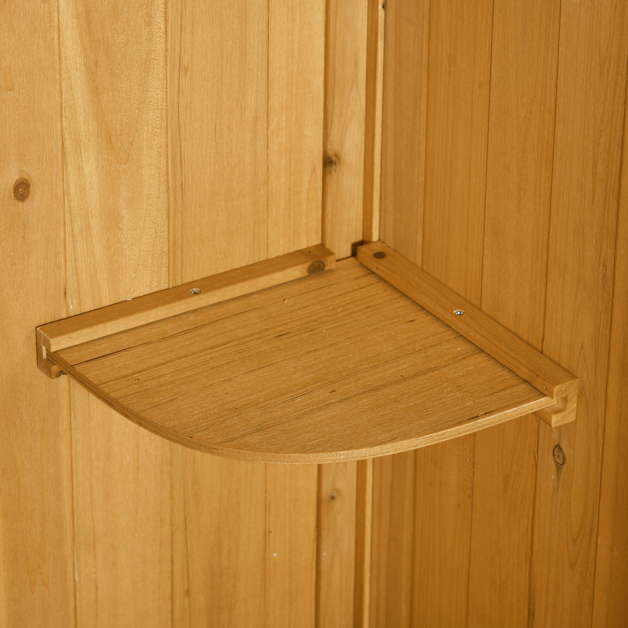  sopron de Gradina din Lemn Impermeabil, 77x54.2x179 cm, Galben [8]