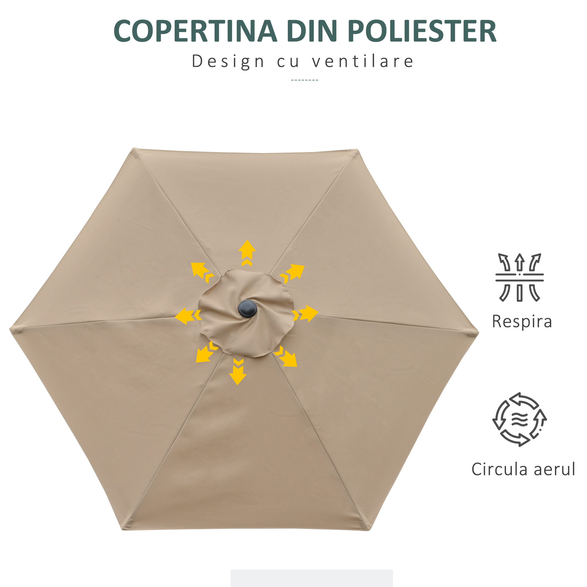  Umbrela de Gradina Inclinabila 2.3x2 m [5]