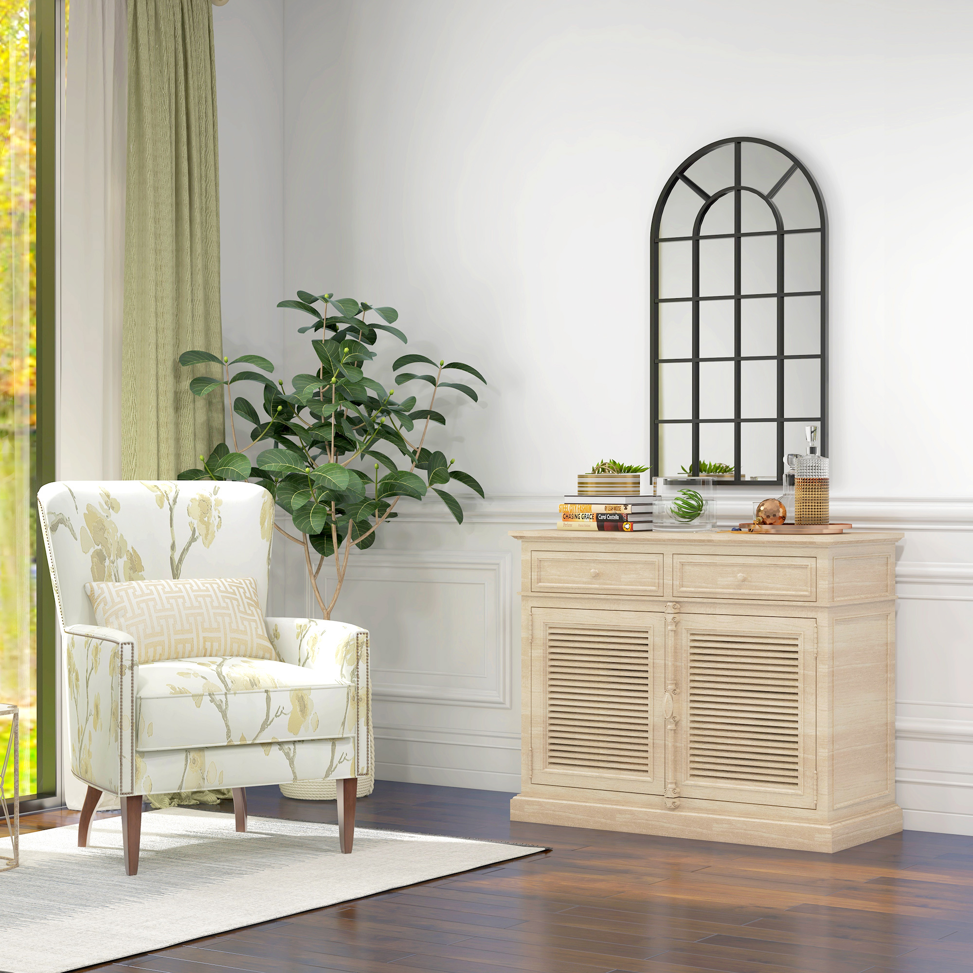  Oglinda Arcuita cu Cadrul Metalic - Design Modern [8]