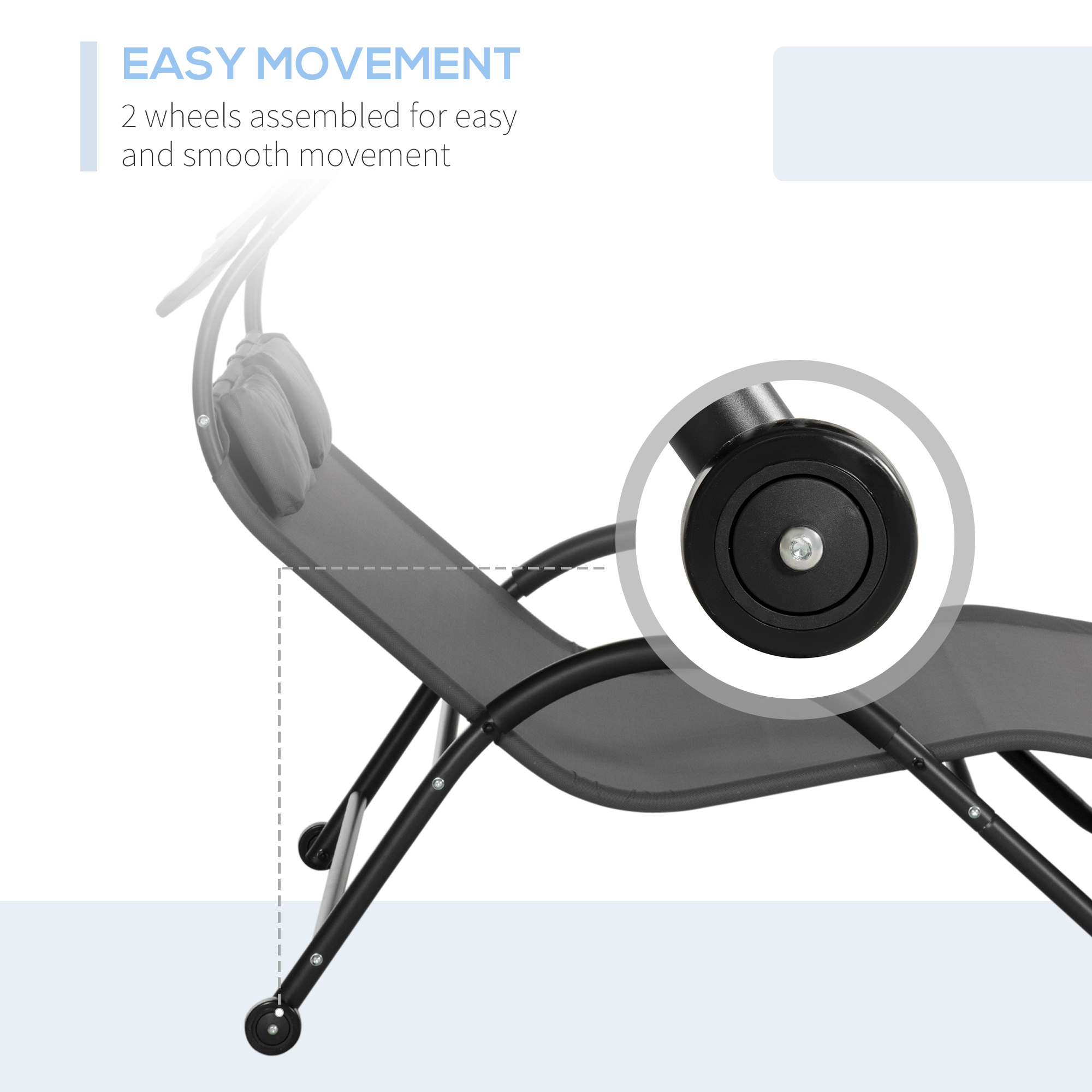  sezlong cu Parasolar - 2 Persoane [4]