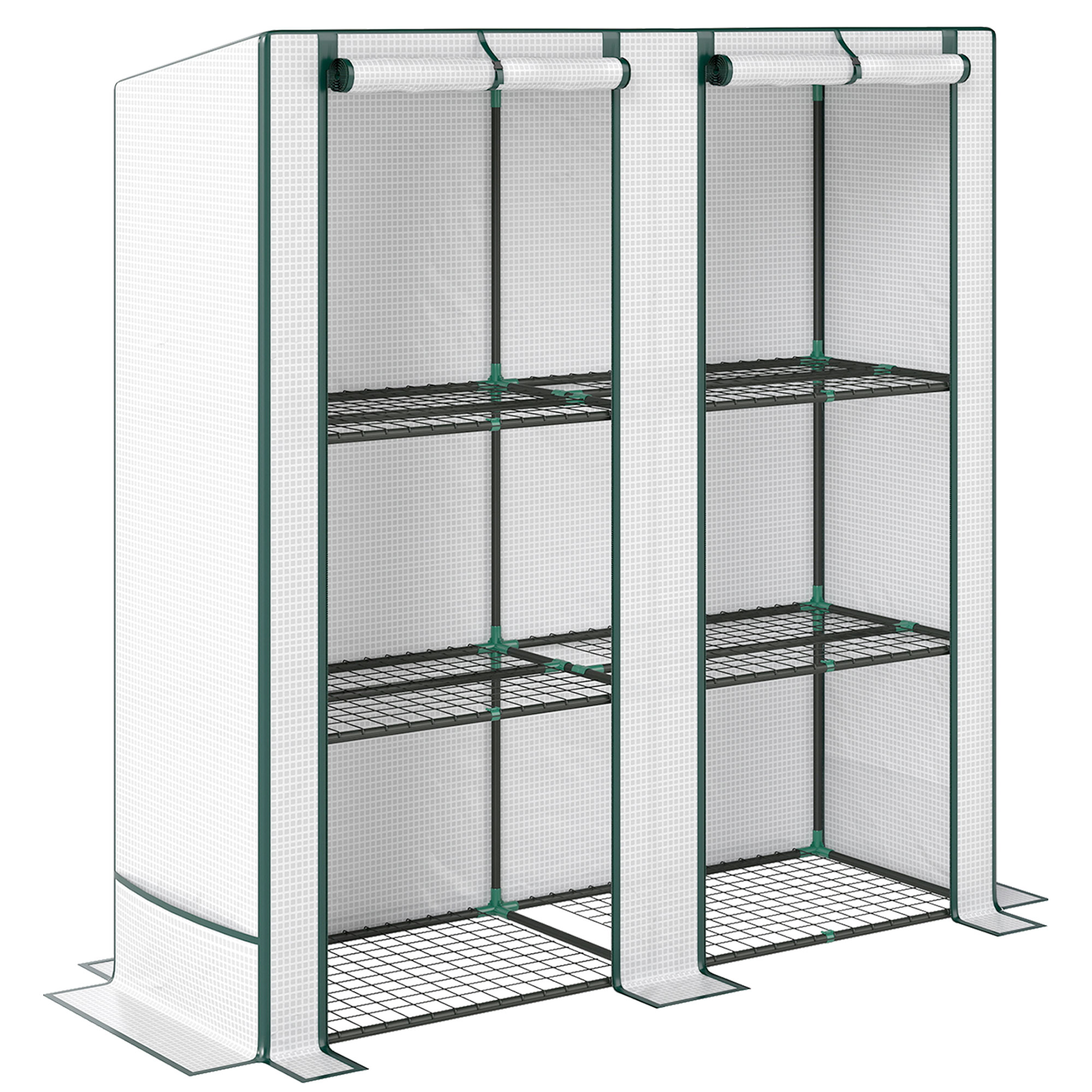 Gradina & balcon -  Sera Aplicata, din PE Consolidata,, 144 x 48 x 152 cm, Alb