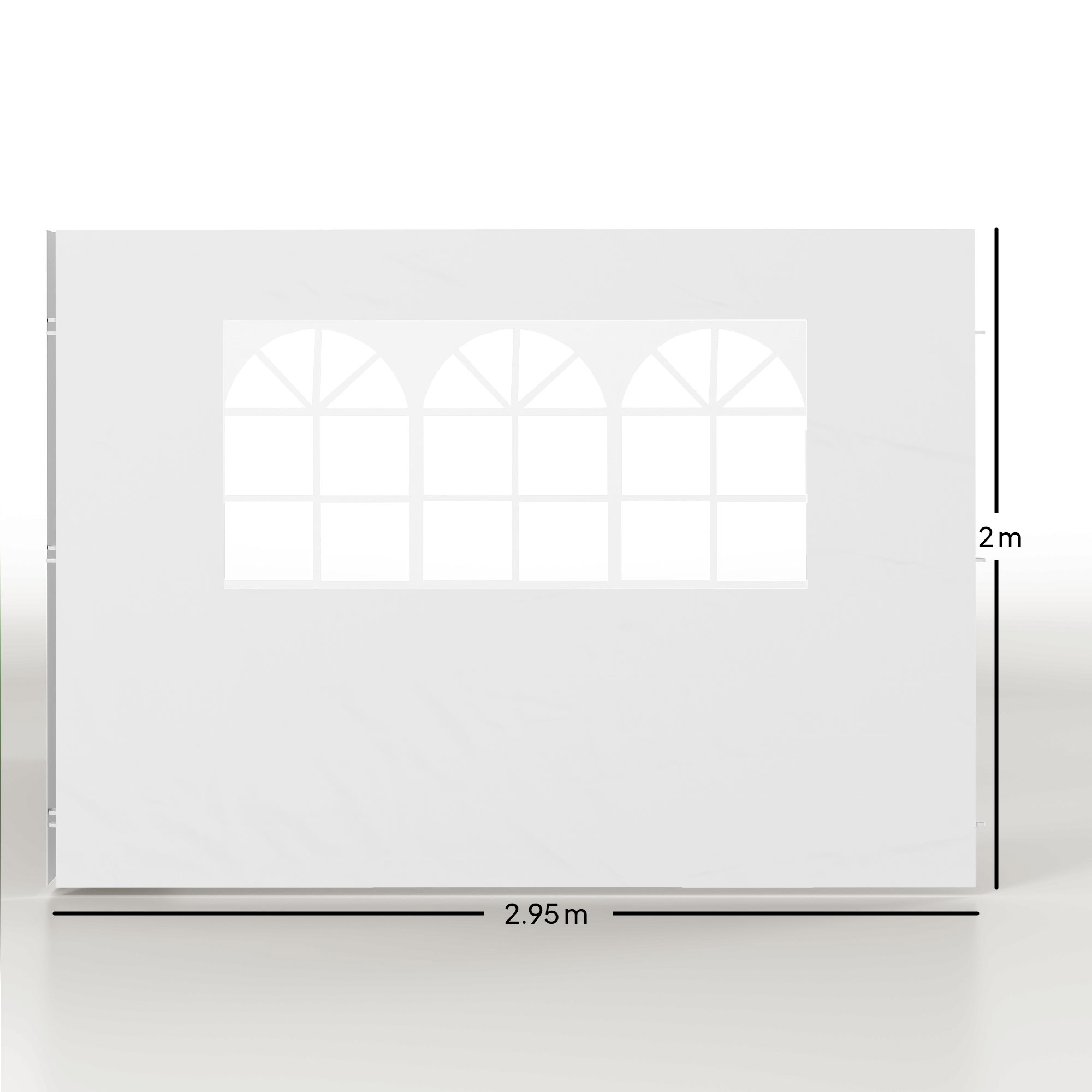  Panouri Laterale pentru Foisor Pop-Up, 3x2m, Alb [2]