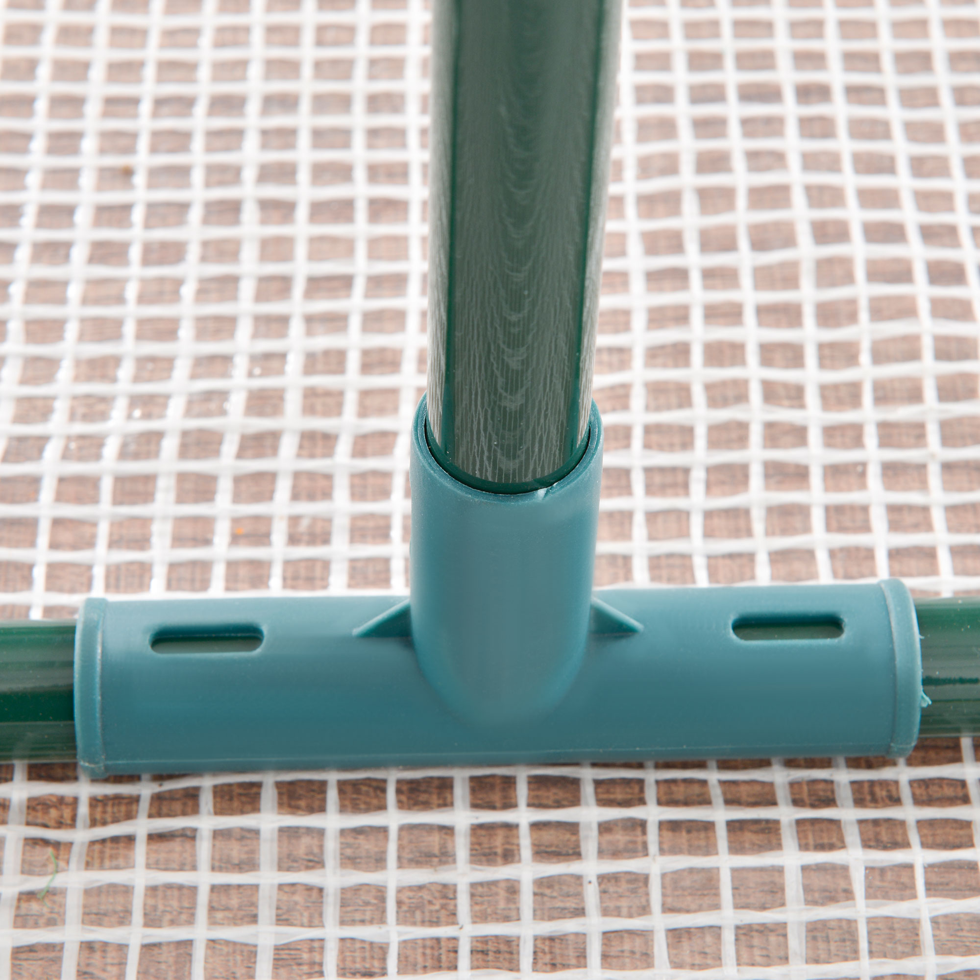  Sera Tunel cu 2 Usi si 4 Ferestre, Cadru din Otel, Acoperire din PE, Verde, 300x100x200 cm [6]