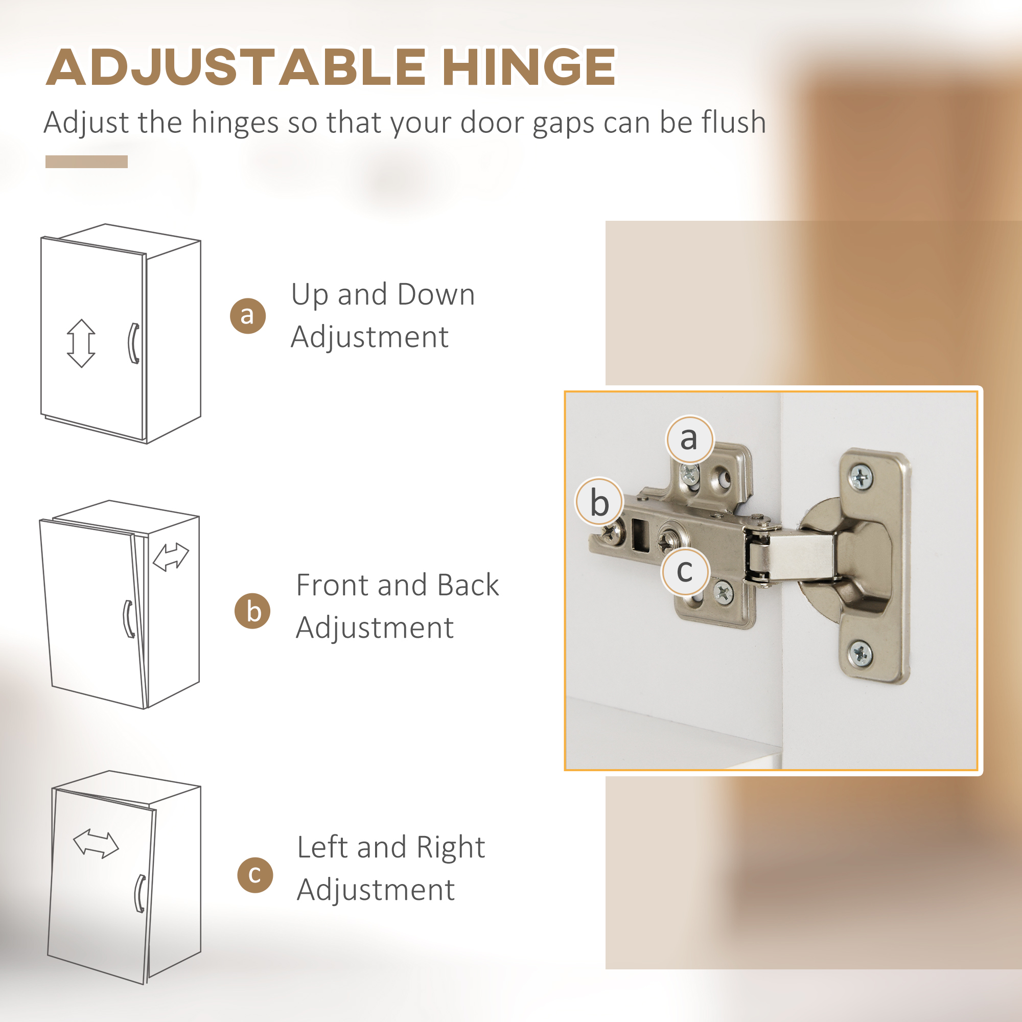 Dulap de bucatarie independent, dulap de depozitare modern, dulap pentru microunde cu usi si rafturi reglabile, 180 cm, alb [6]