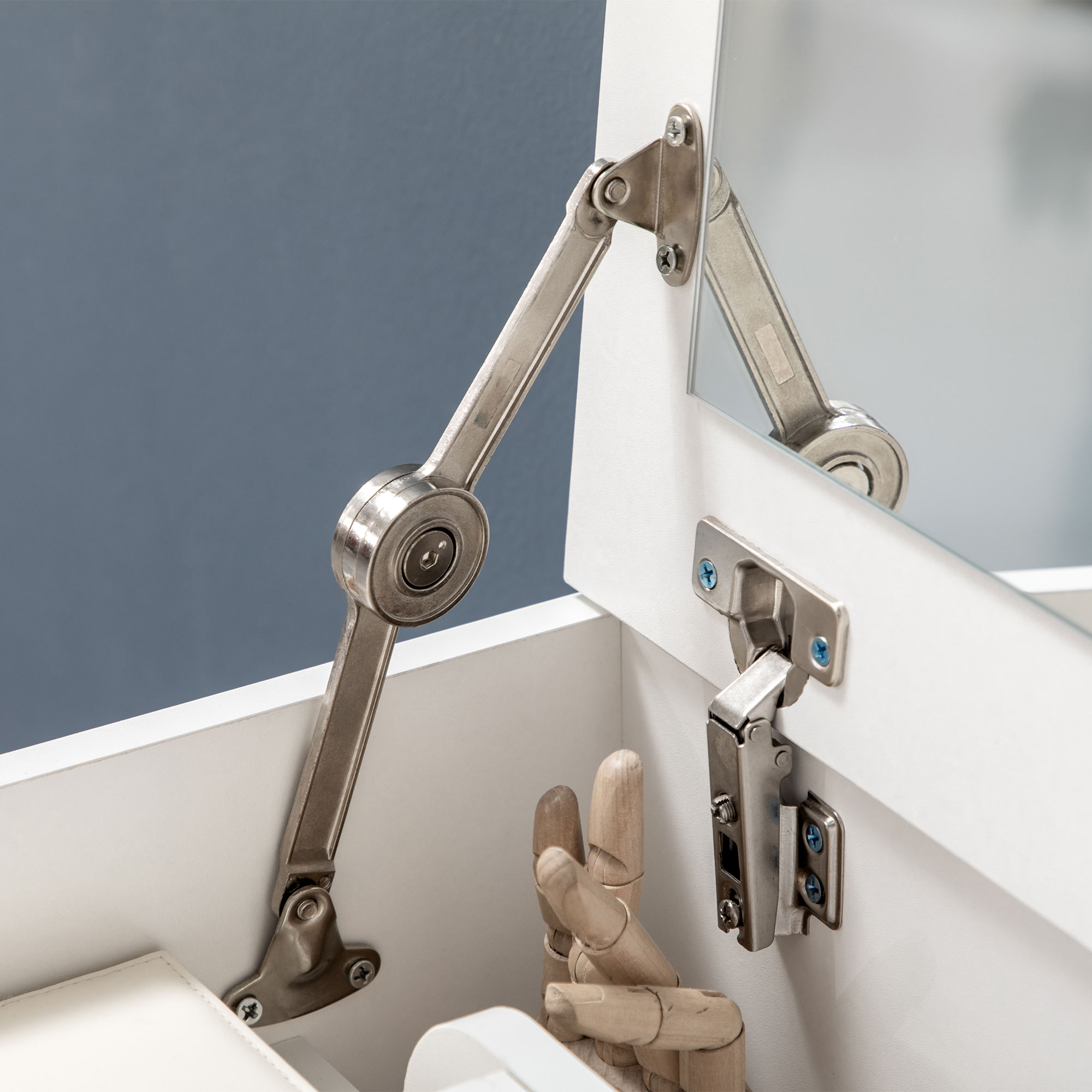  Masa Toaleta Dormitor - Cu Oglinda, Sertar & Scaun Asortat [8]