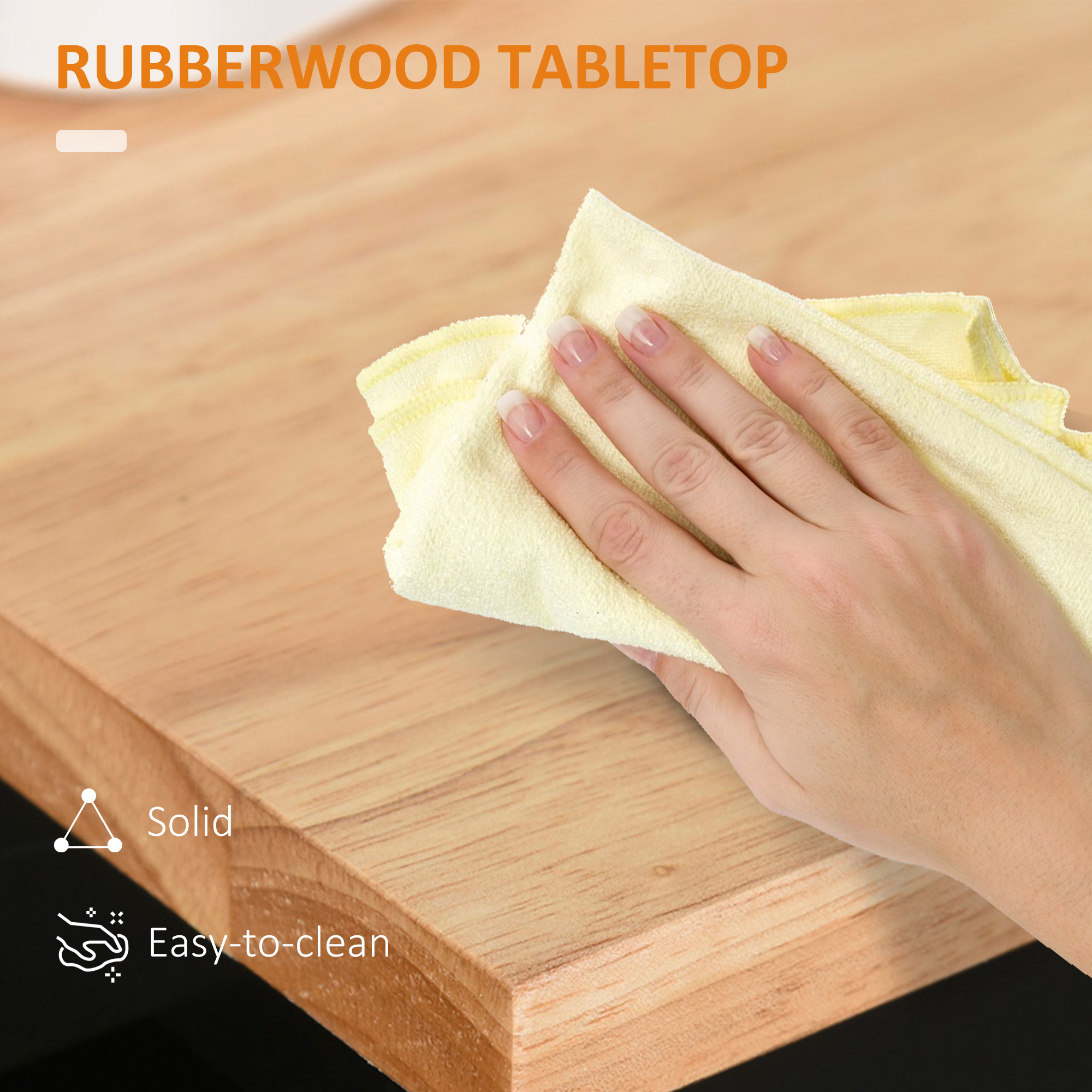  Dulap mobil de bucatarie cu sertar, dulap cu 2 usi, roti si bara laterala, 83x45x91.5cm, negru [5]