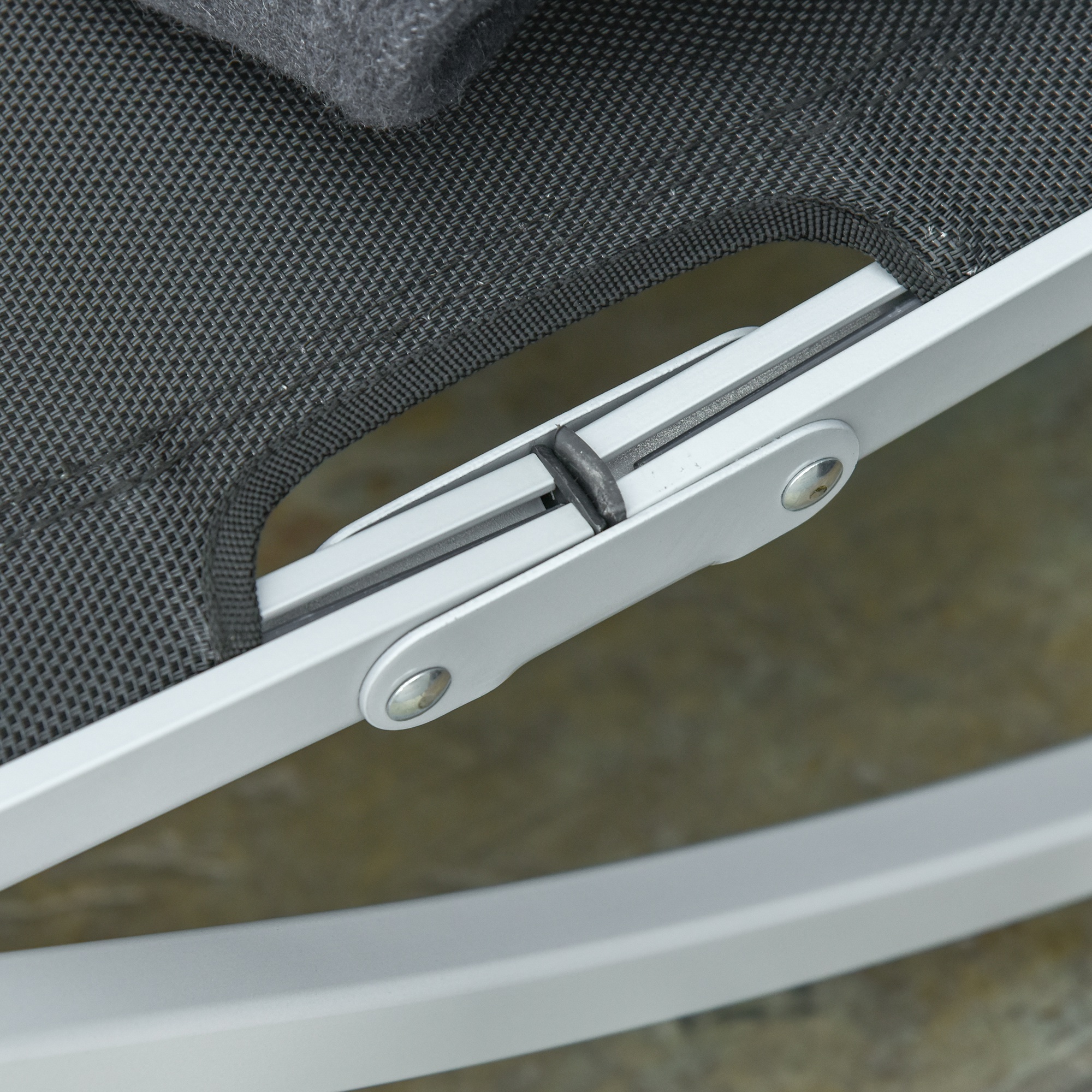  Set 2 sezlonguri de Gradina Pliabile, sezlong pentru Plaja din Aluminiu si Textilen, 61x165x63 cm [8]