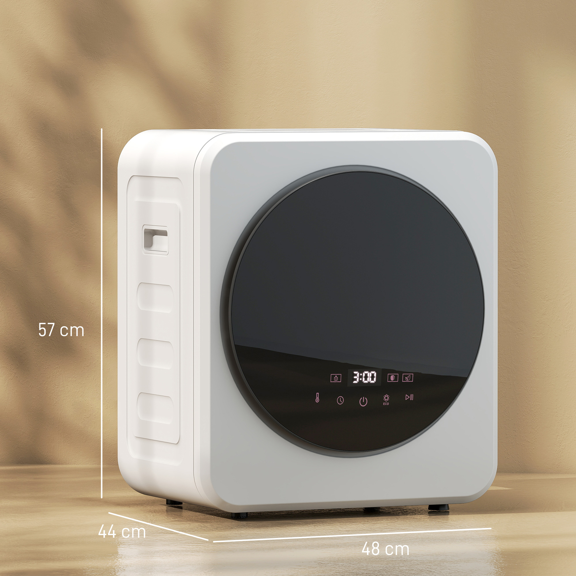  uscator de rufe 4kg vented, anti-cute, compact, alb. [2]