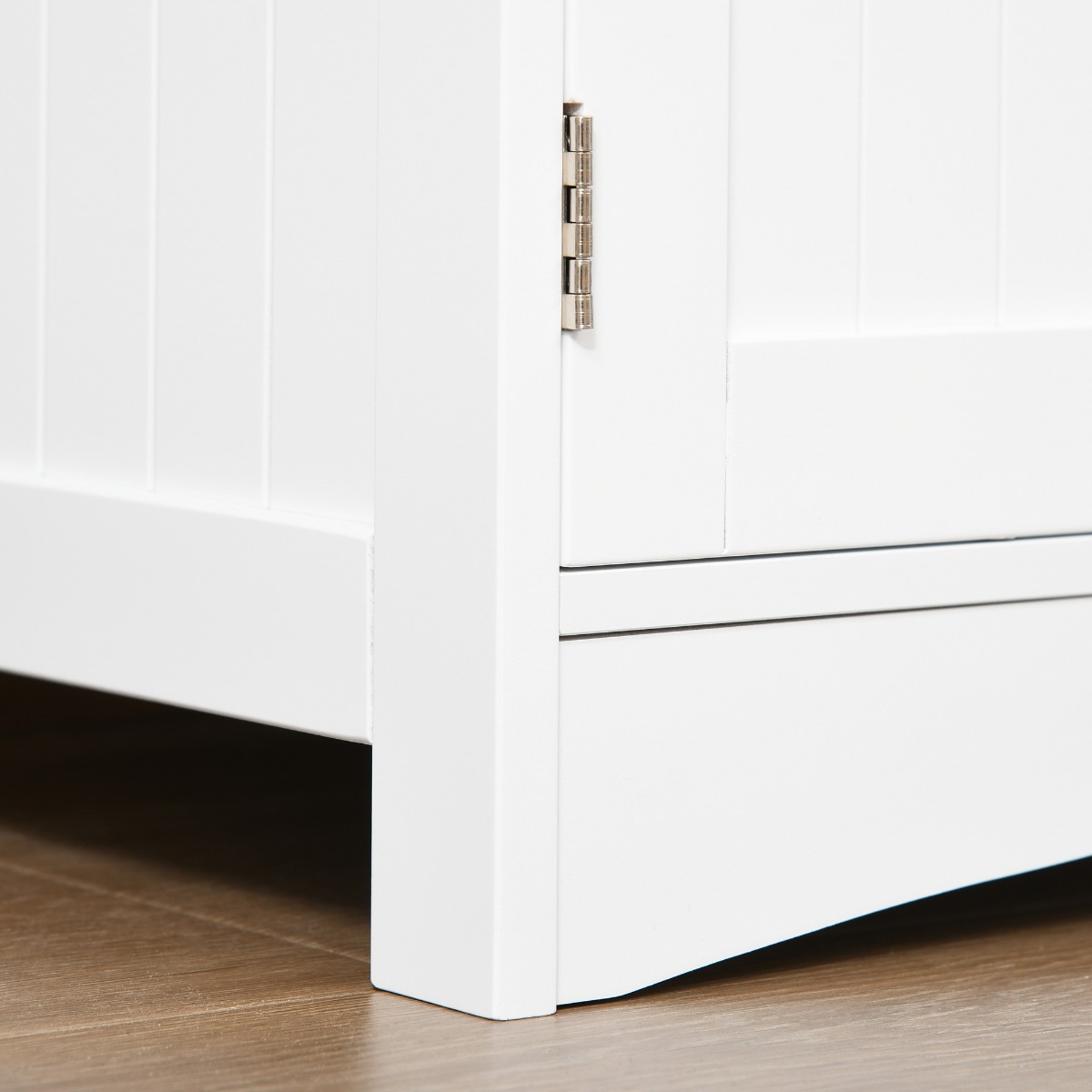  Dulap multifunctional cu rafturi, MDF, 60x33x122.5 cm, Alb [8]