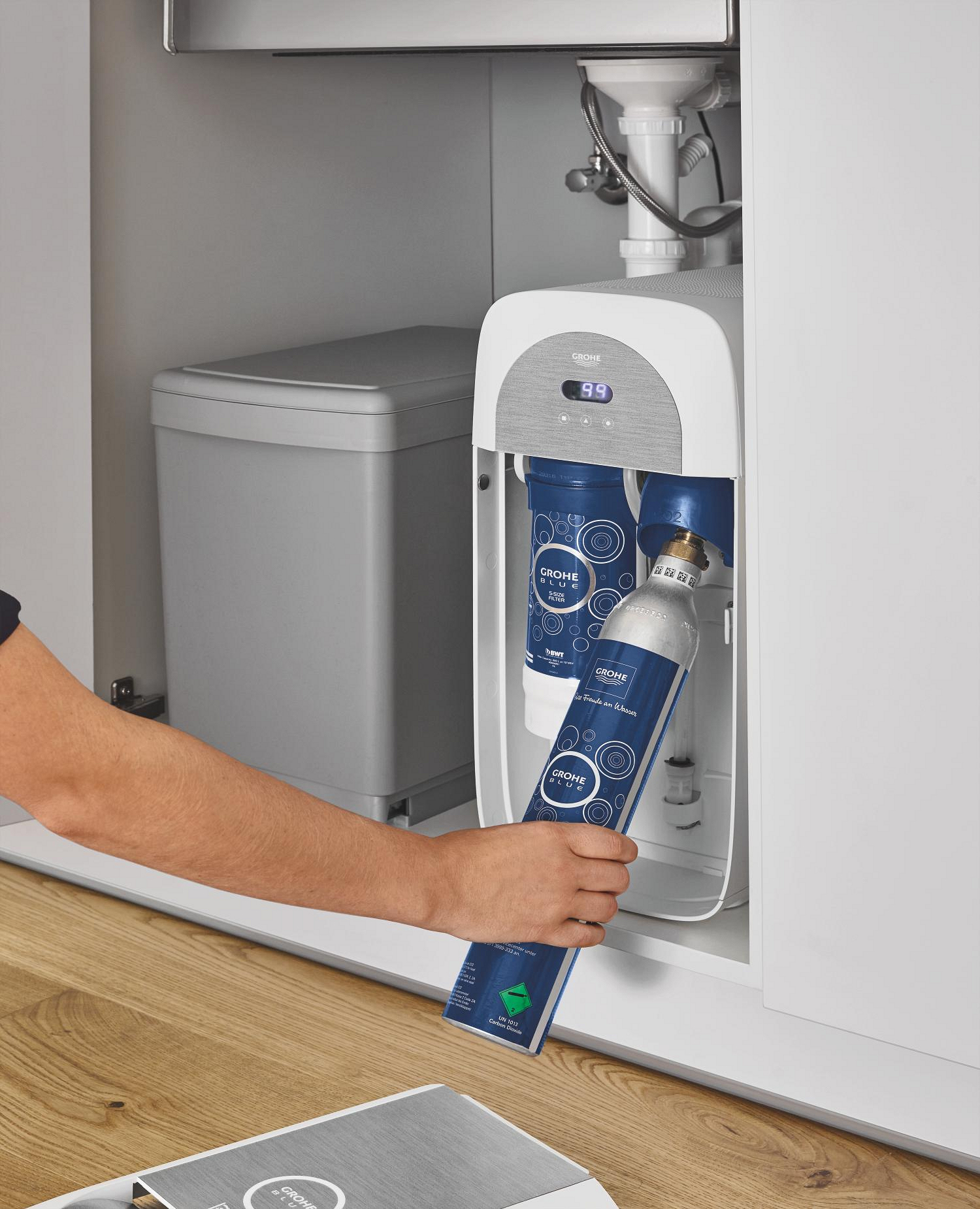 Carbonizator Grohe 40711001, Racitor carbonizator Blue Home, calitate superioara pentru baia ta [5]