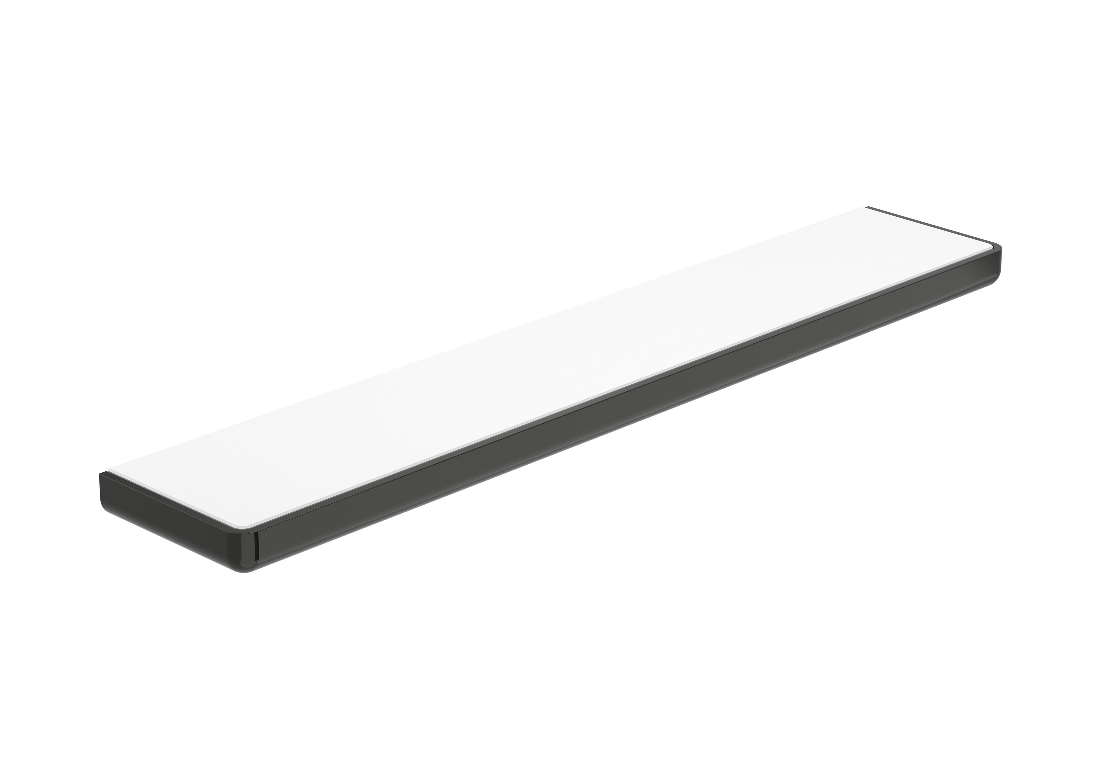 Raft Roca A817027CN0, baie Tempo, numar orificii instalare 4, tip instalare pe perete, elemente fixare ascunse, negru [0]