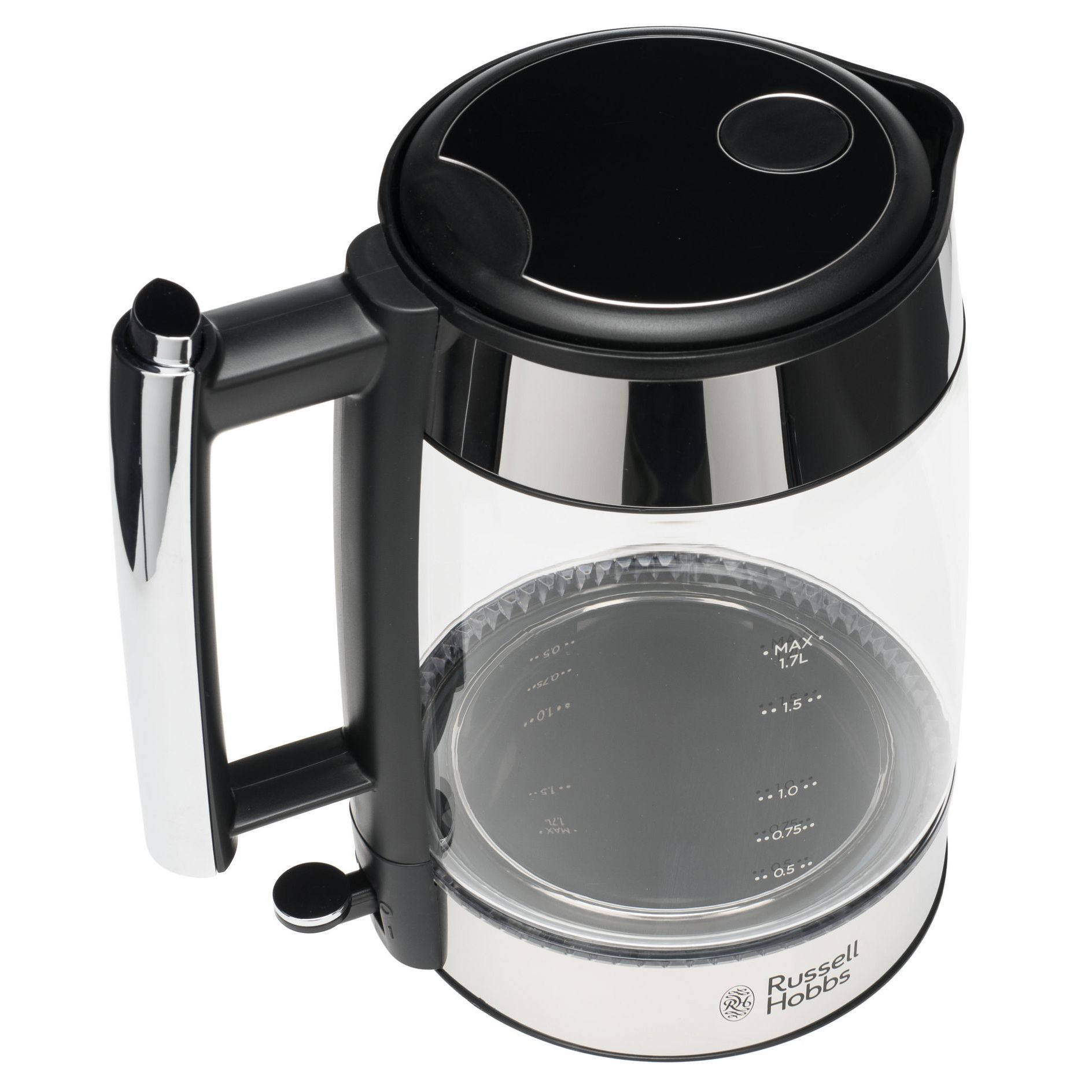 Fierbator Russell Hobbs Elegance, 1.7L, 2400W, design elegant, filtru calcar, indicator nivel apa, argintiu [1]