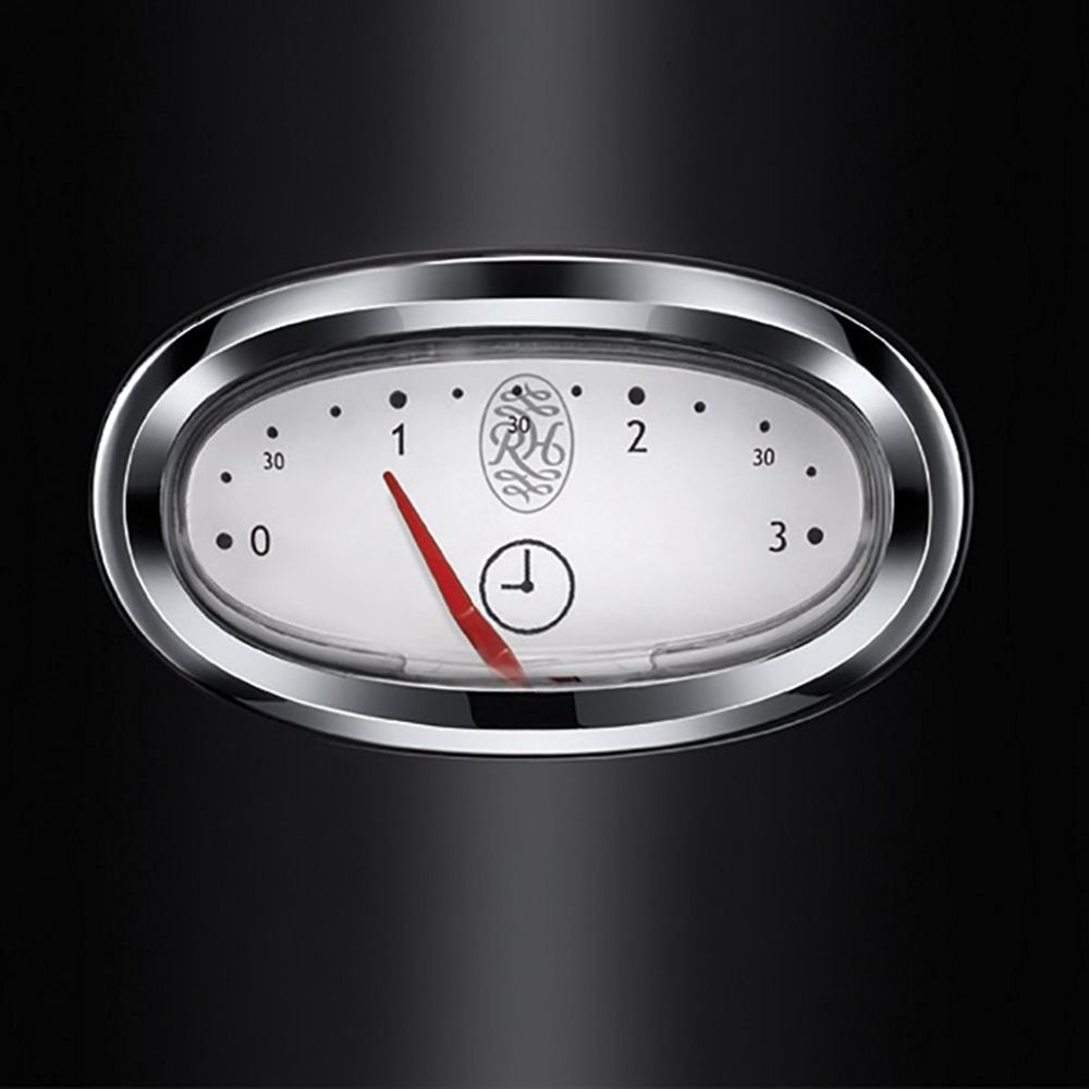 Prajitor de paine Russell Hobbs Retro Classic, 2 fante, gratar chifle, tava firimituri detasabila, design retro, negru [2]