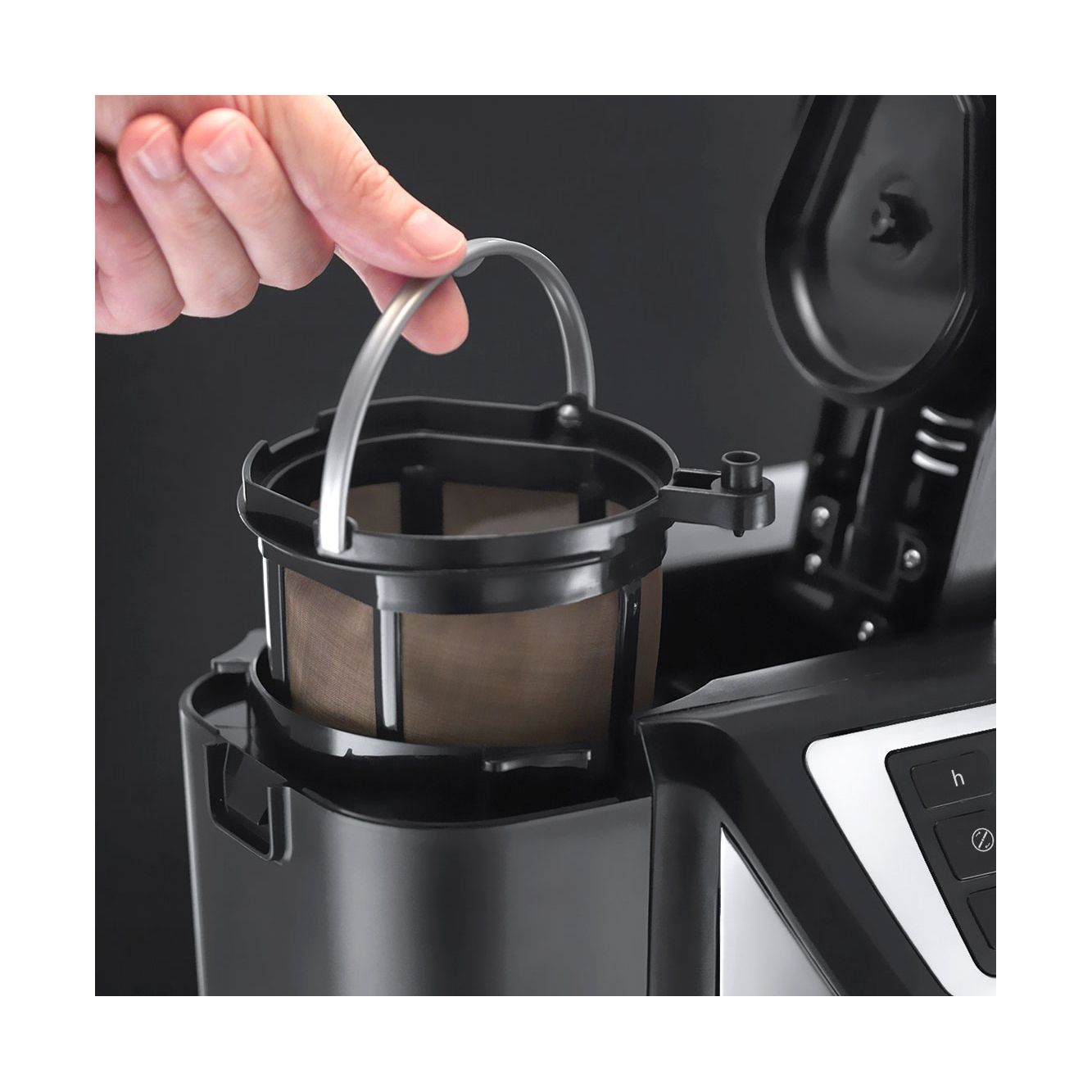 Cafetiera cu rasnita Russell Hobbs Victory Grind & Brew, macinare boabe proaspete, filtru permanent, pahar termos [2]