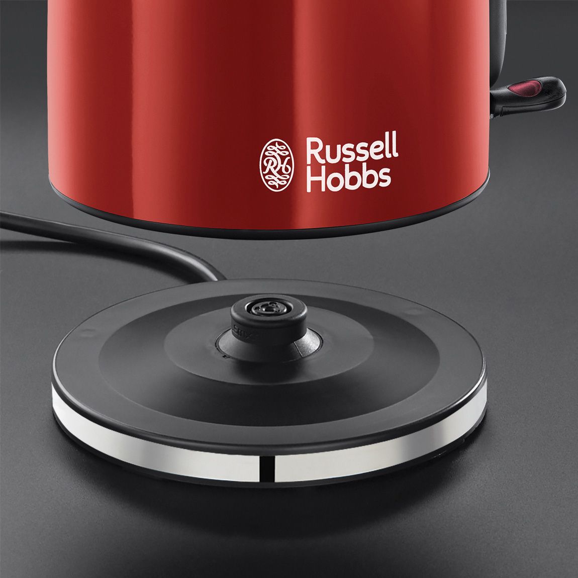 Fierbator Russell Hobbs Colours Plus+, 1.7L, 2400W, filtru calcar detasabil, indicator nivel apa, rosu [3]
