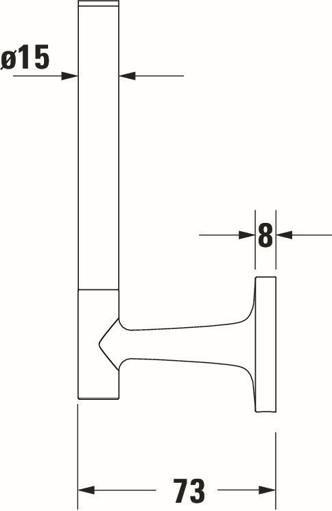 Rezerva hartie Duravit 0099393400, igienica Starck T, tip instalare pe perete, numar orificii instalare 2, auriu [3]