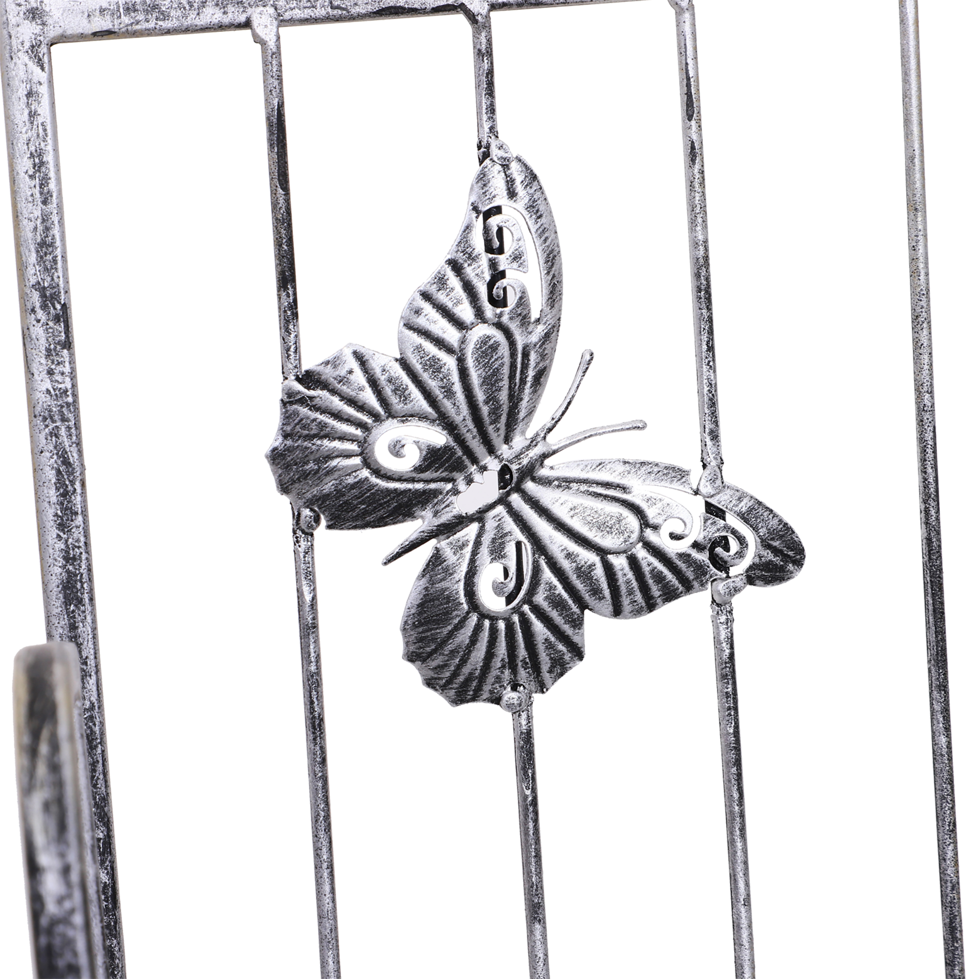  Rafturi pentru ghiveci cu 3 nivele pentru Gradina Balcon Intern, Gri Argintiu, 44 x 25 x96cm [6]