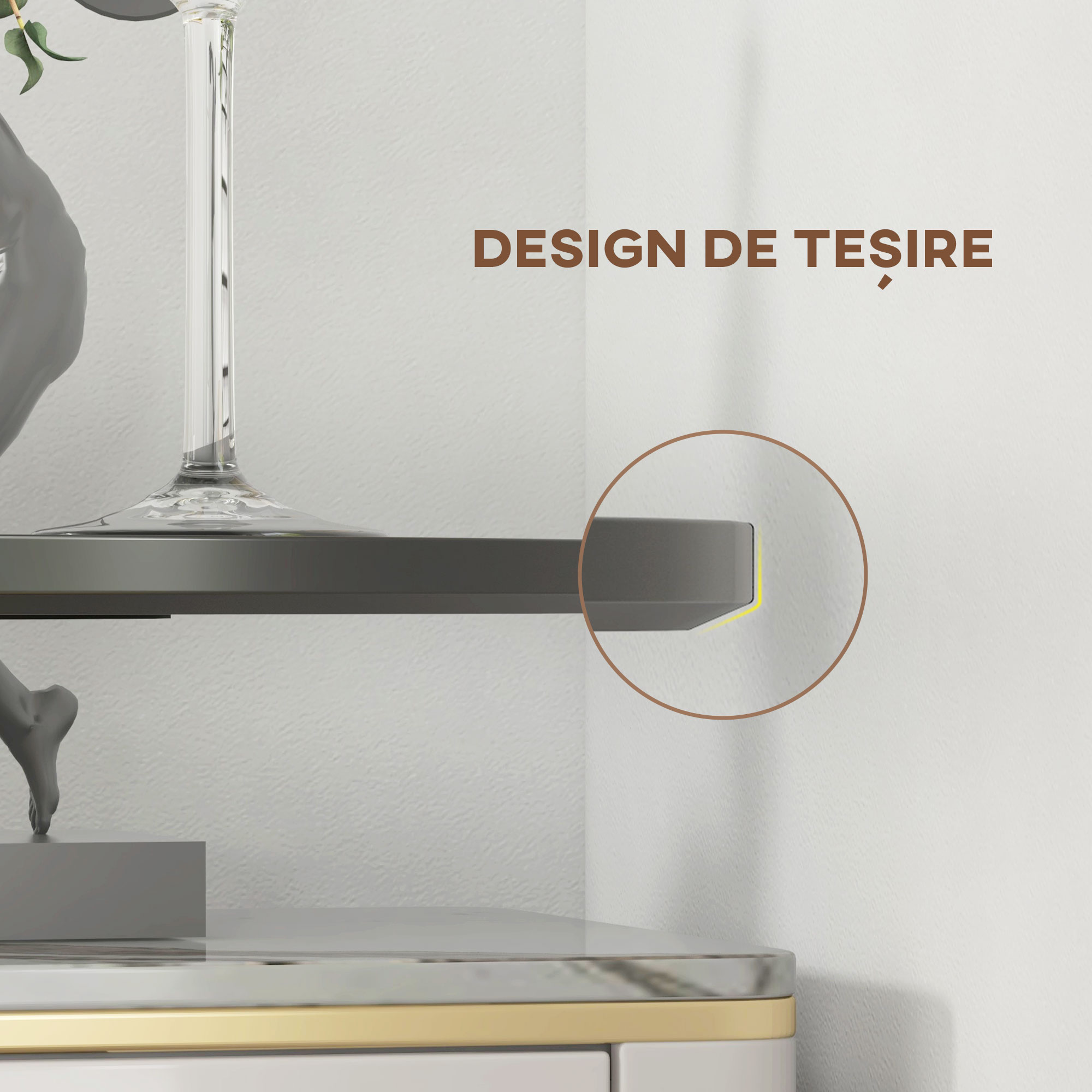 , Masa de Bar, Cu Blat Vopsit si Baza, MDF, Otel, 60 x 60 x 102 cm, Negru [7]