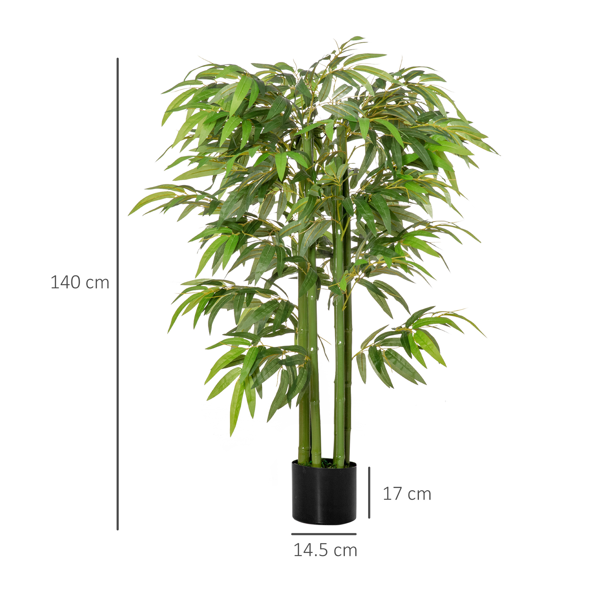  planta artificiala bambus in ghiveci, 140 cm [2]