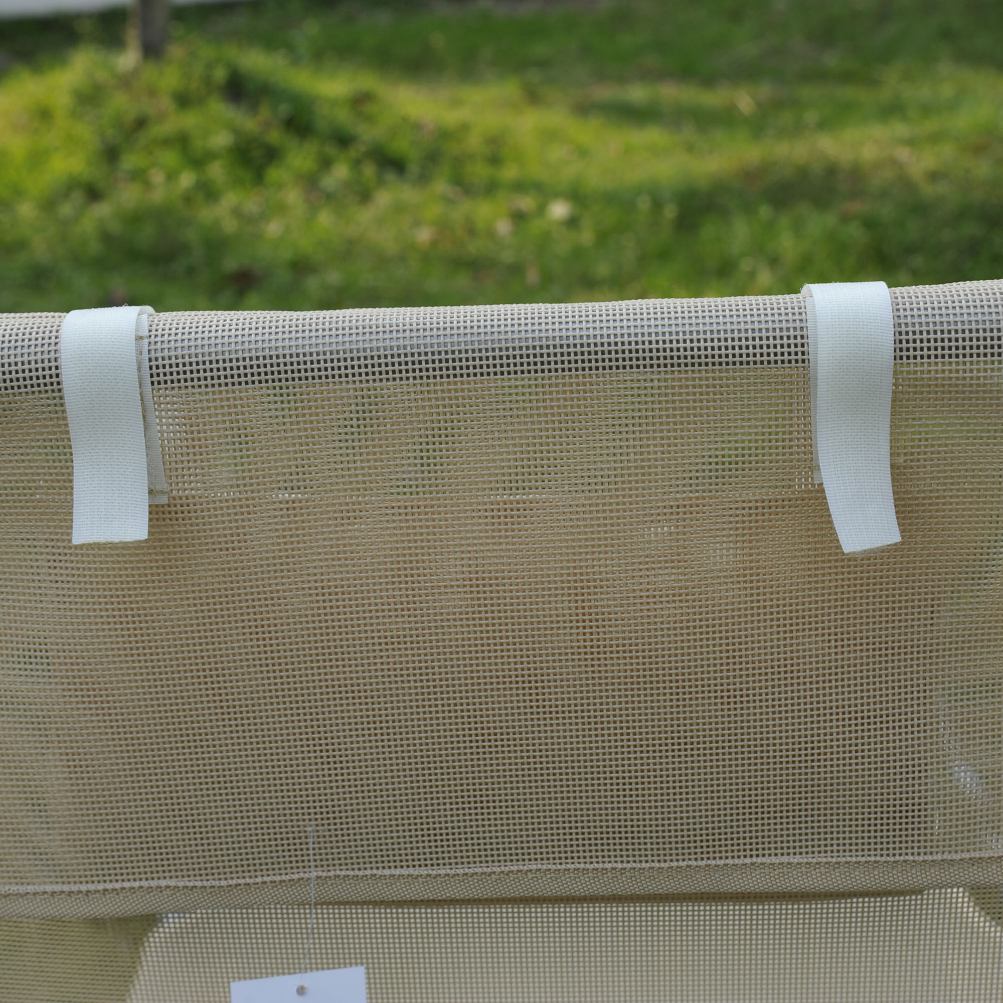  sezlong pliabil si reglabil, 182x56x28cm, crem [7]