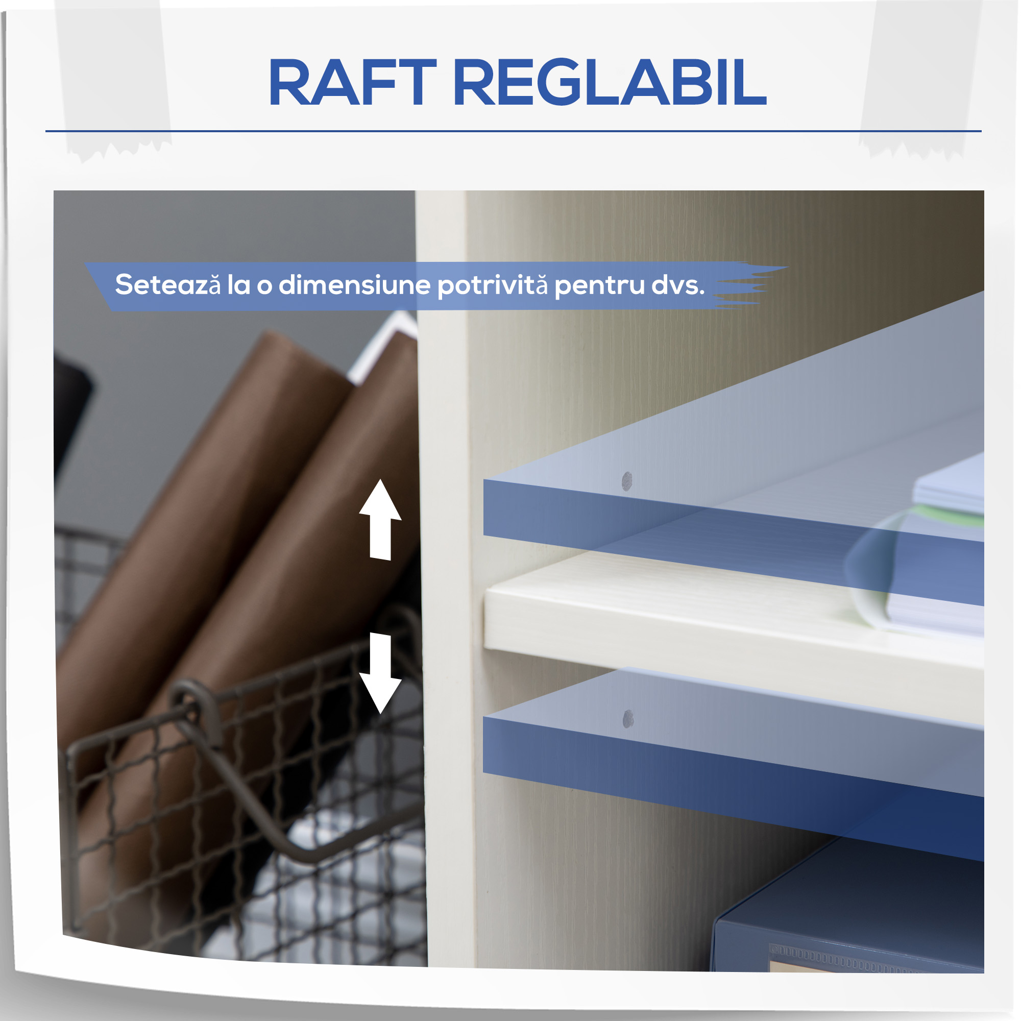  Suport Mobil pentru Imprimanta - Cu Sertar & Raft Reglabil [5]